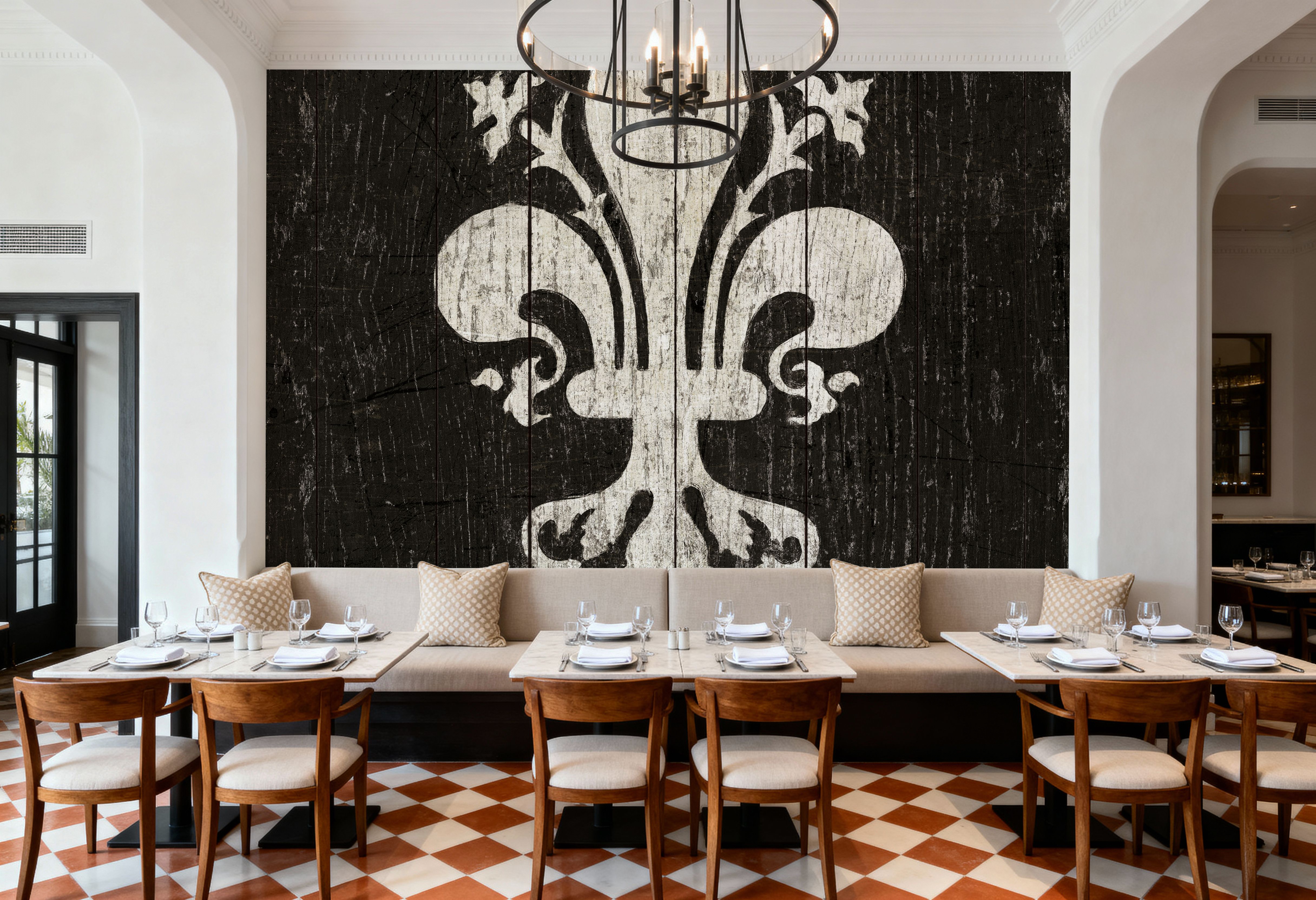 Refurbished Fleur de Lis, Wallpaper