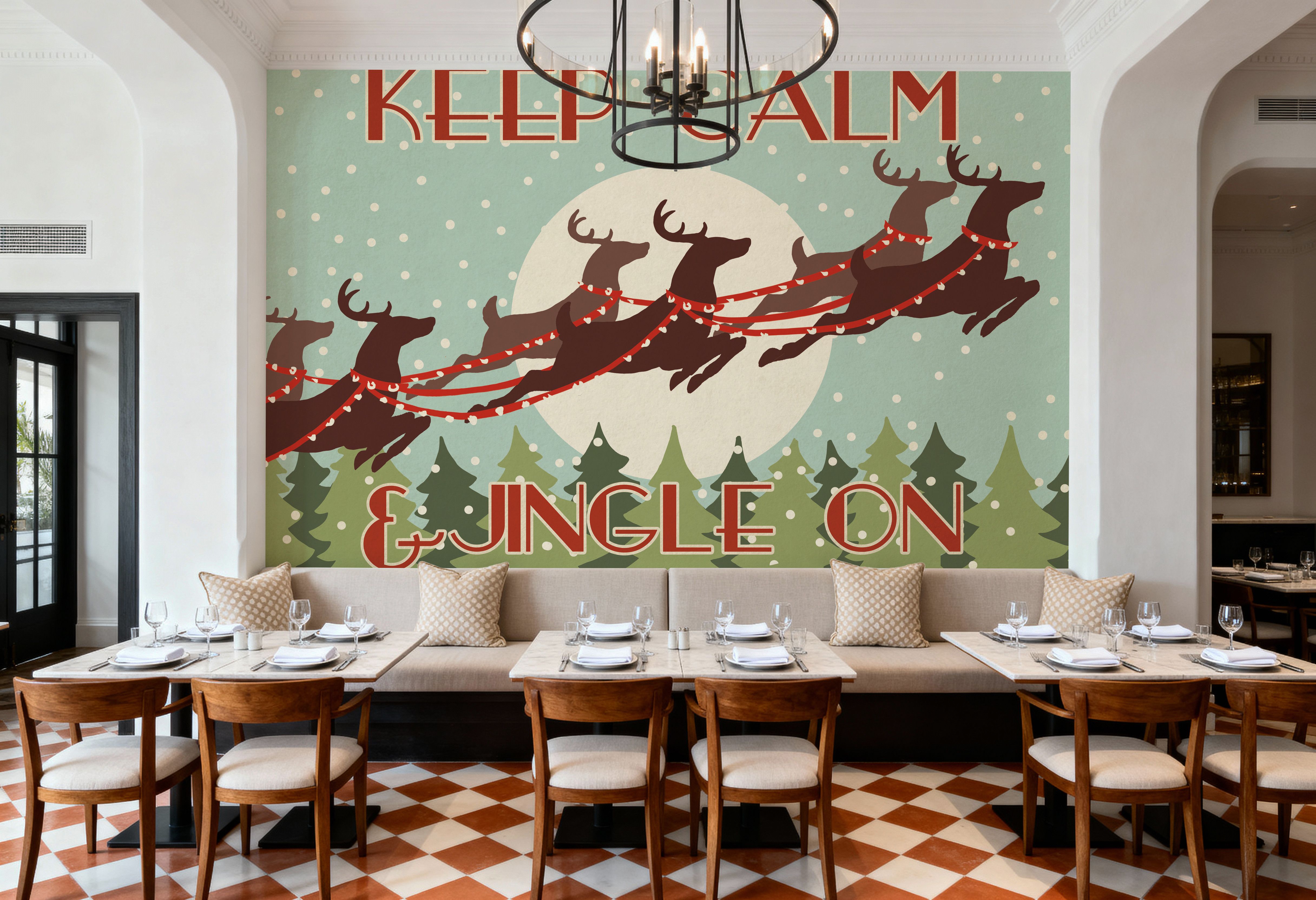 50s Christmas IV, Tapet