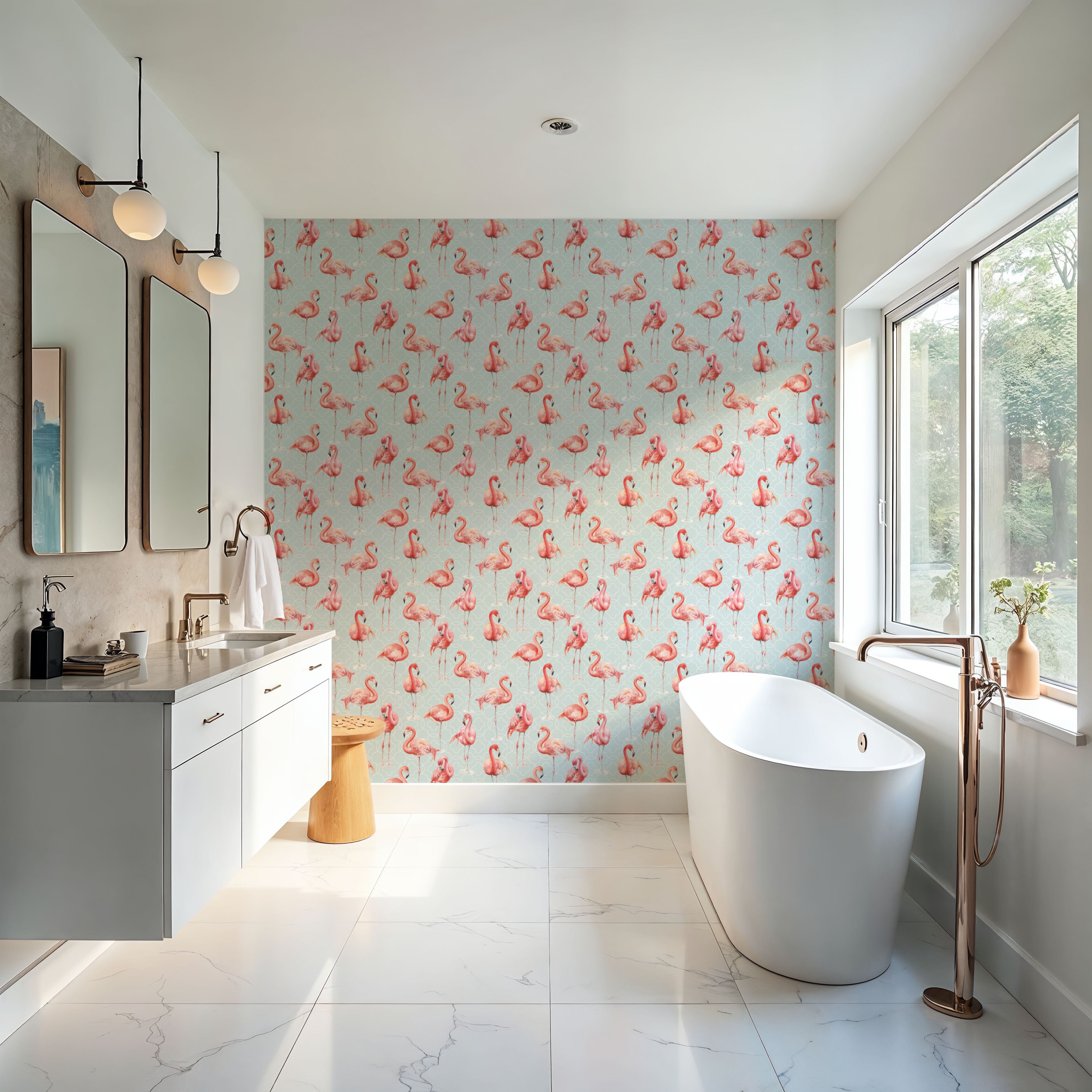 Flamingo Goals Blue