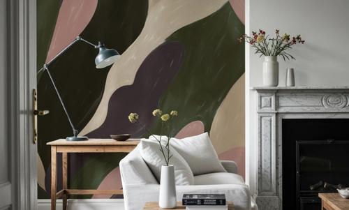 Dynamic Fields, Forest Green & Rose