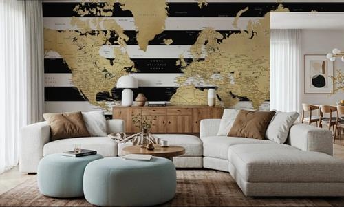World Map Cities - Harper