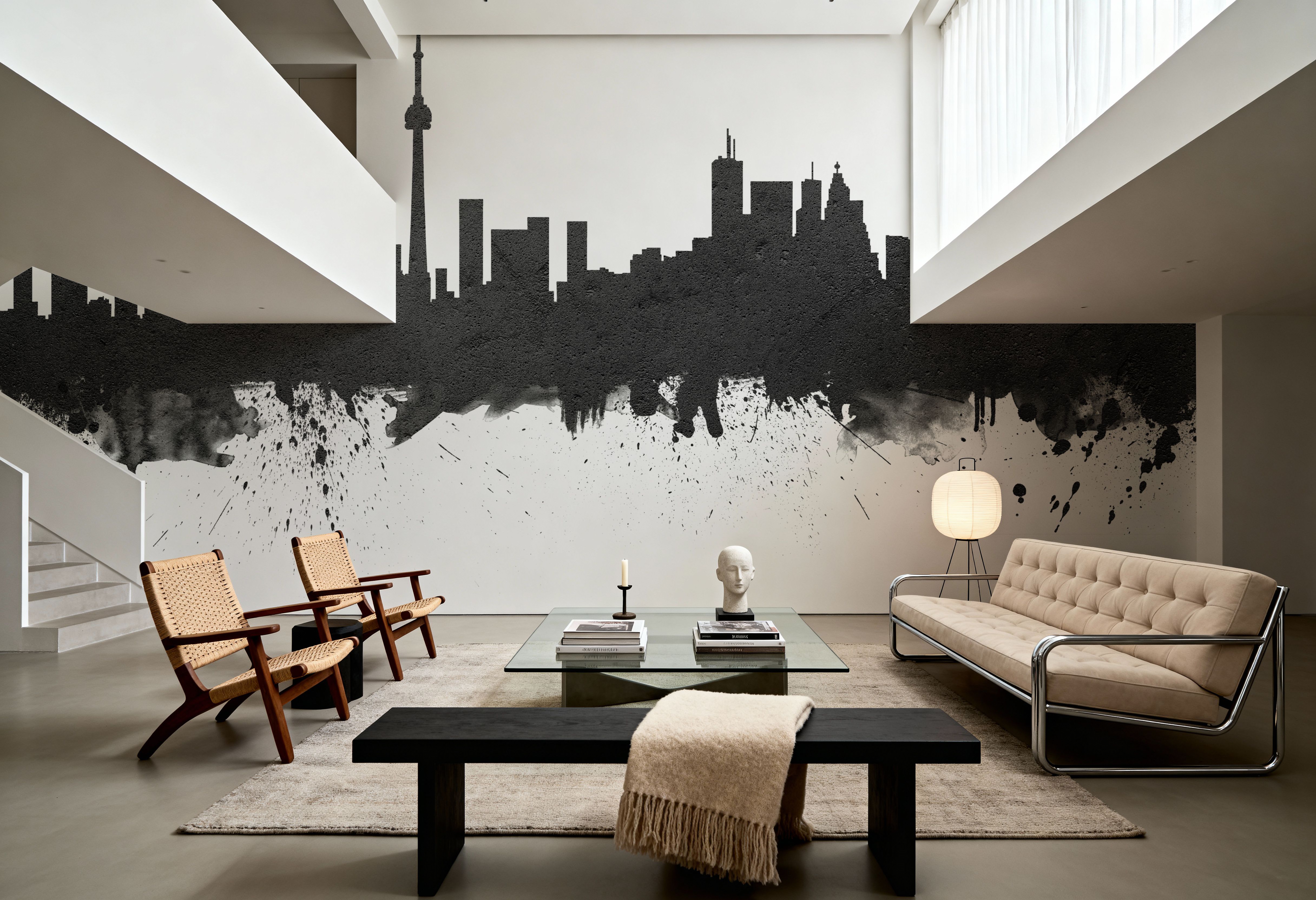 Toronto Canada Skyline Black & White