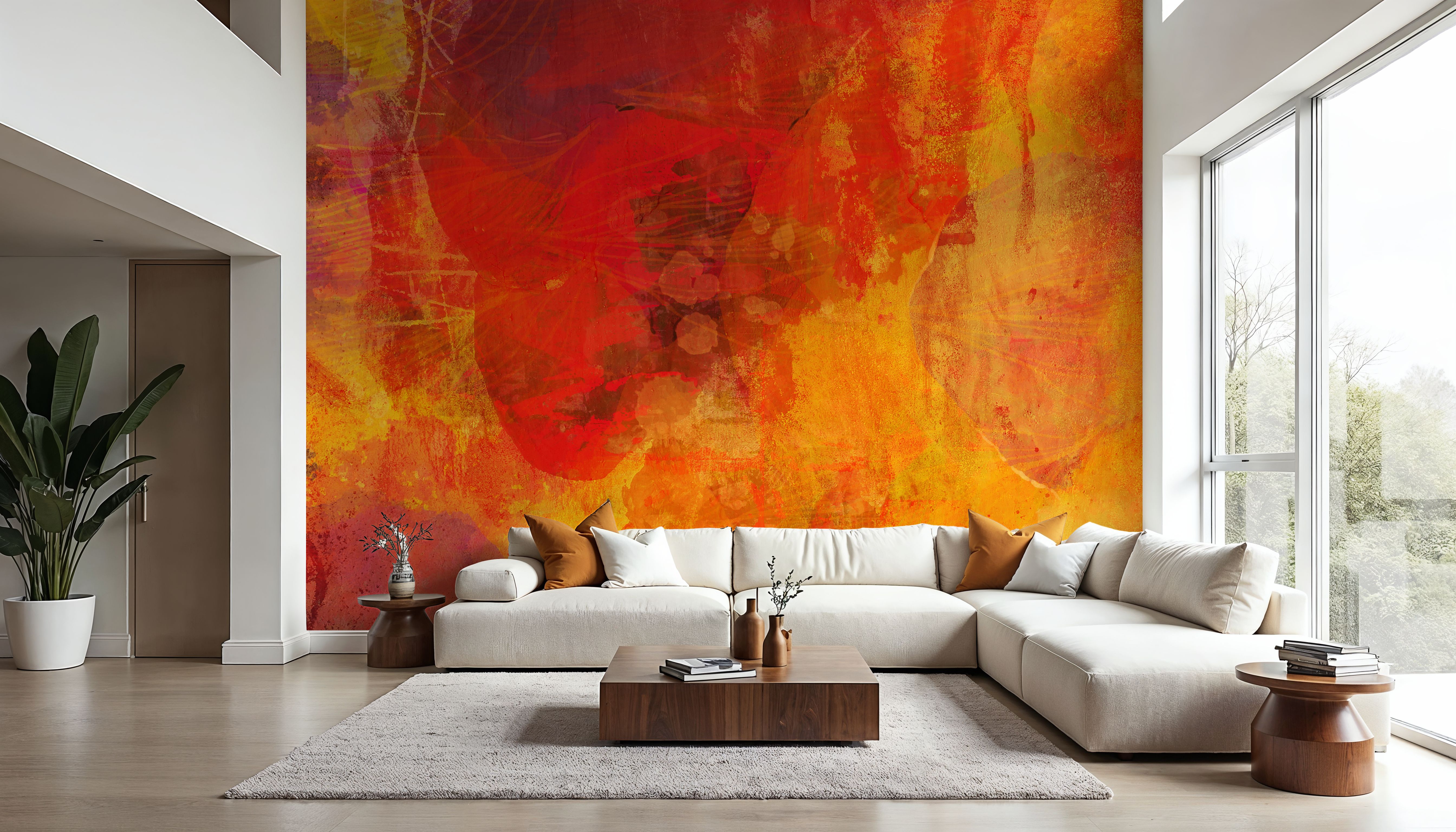 Yellow Flames, Wallpaper