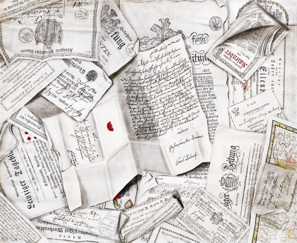 Trompe L'Oeil Handwritten Letter