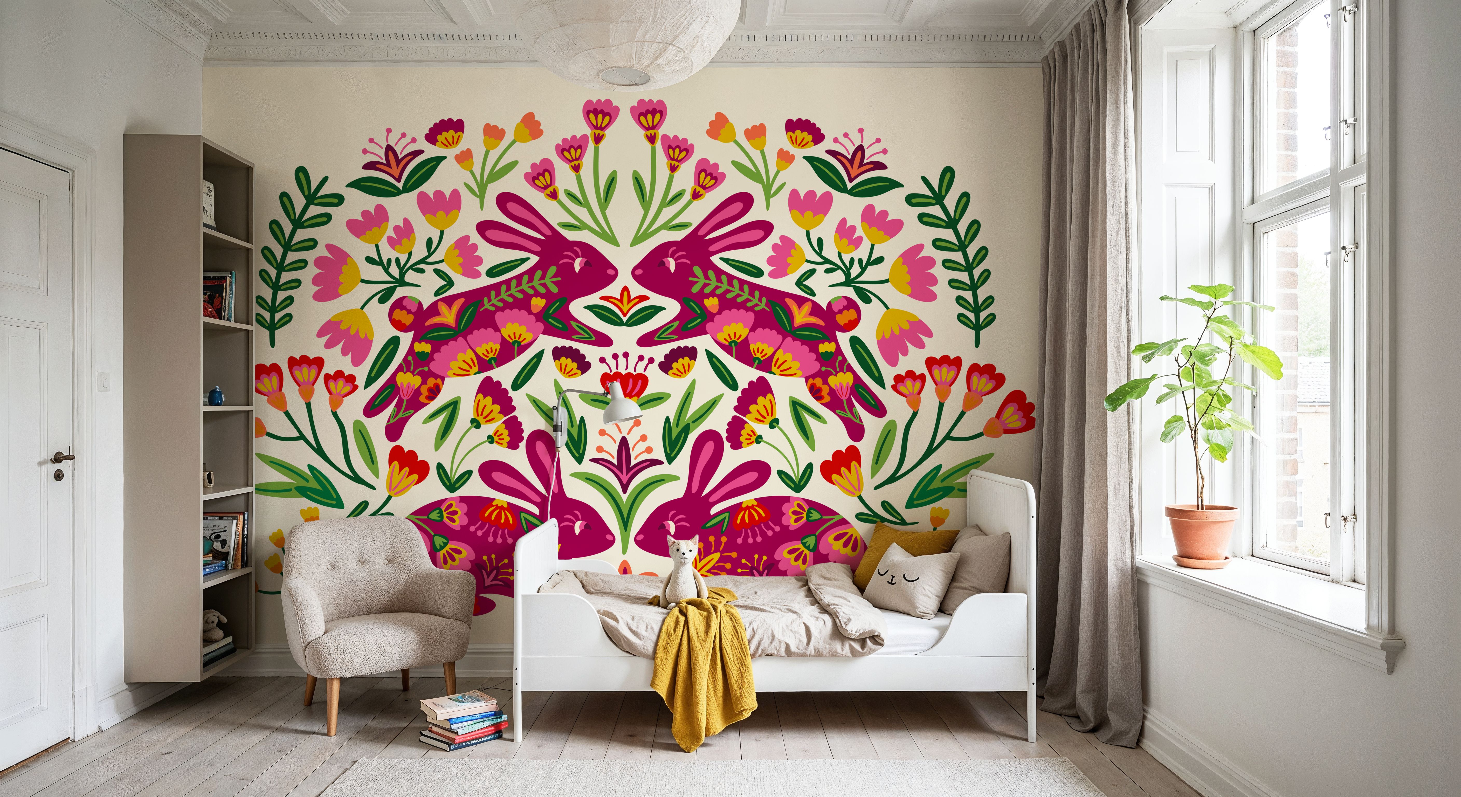 Otomi Rabbits & Flowers