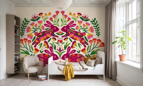 Otomi Rabbits & Flowers
