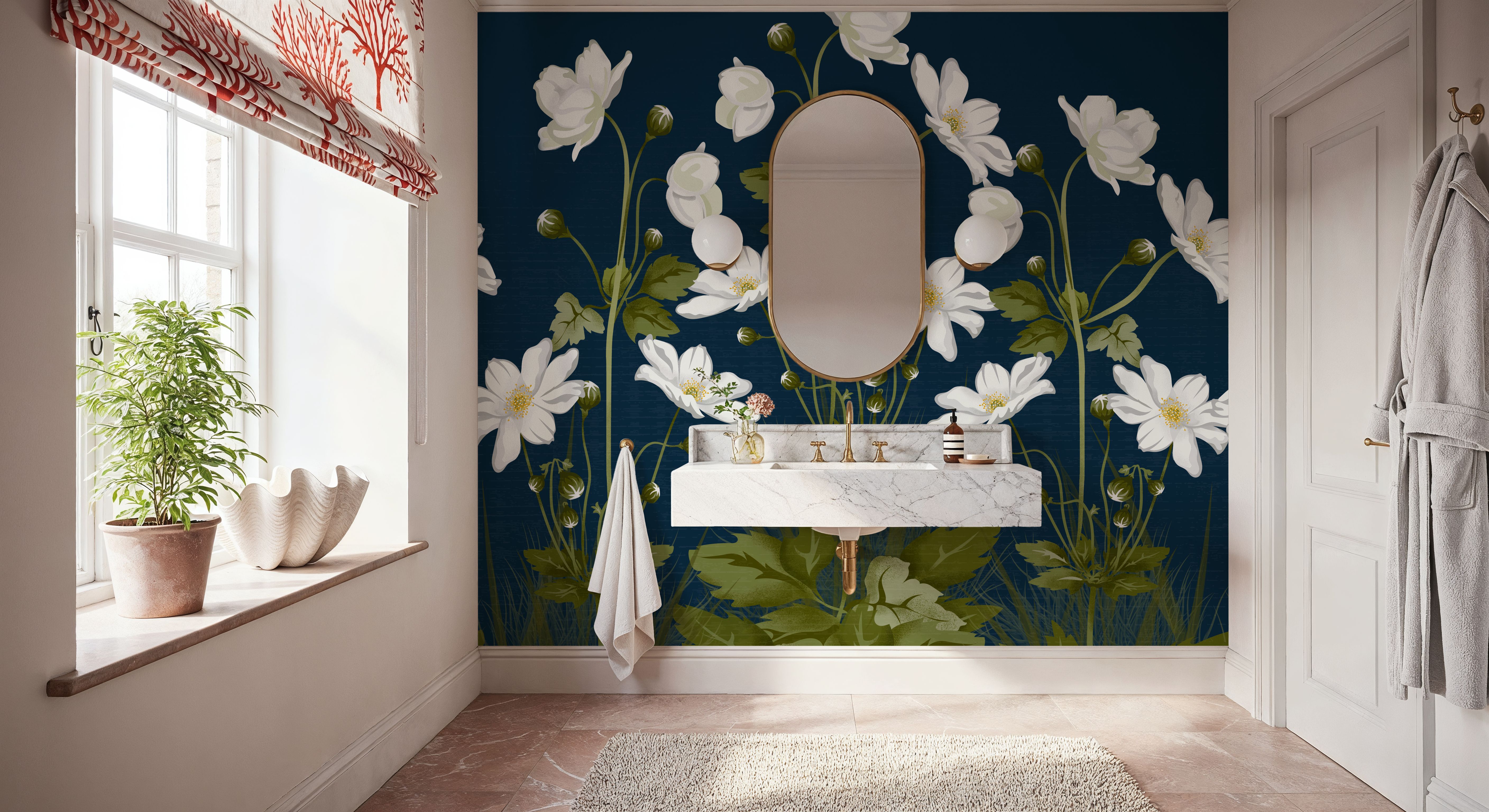White Anemones, Denim