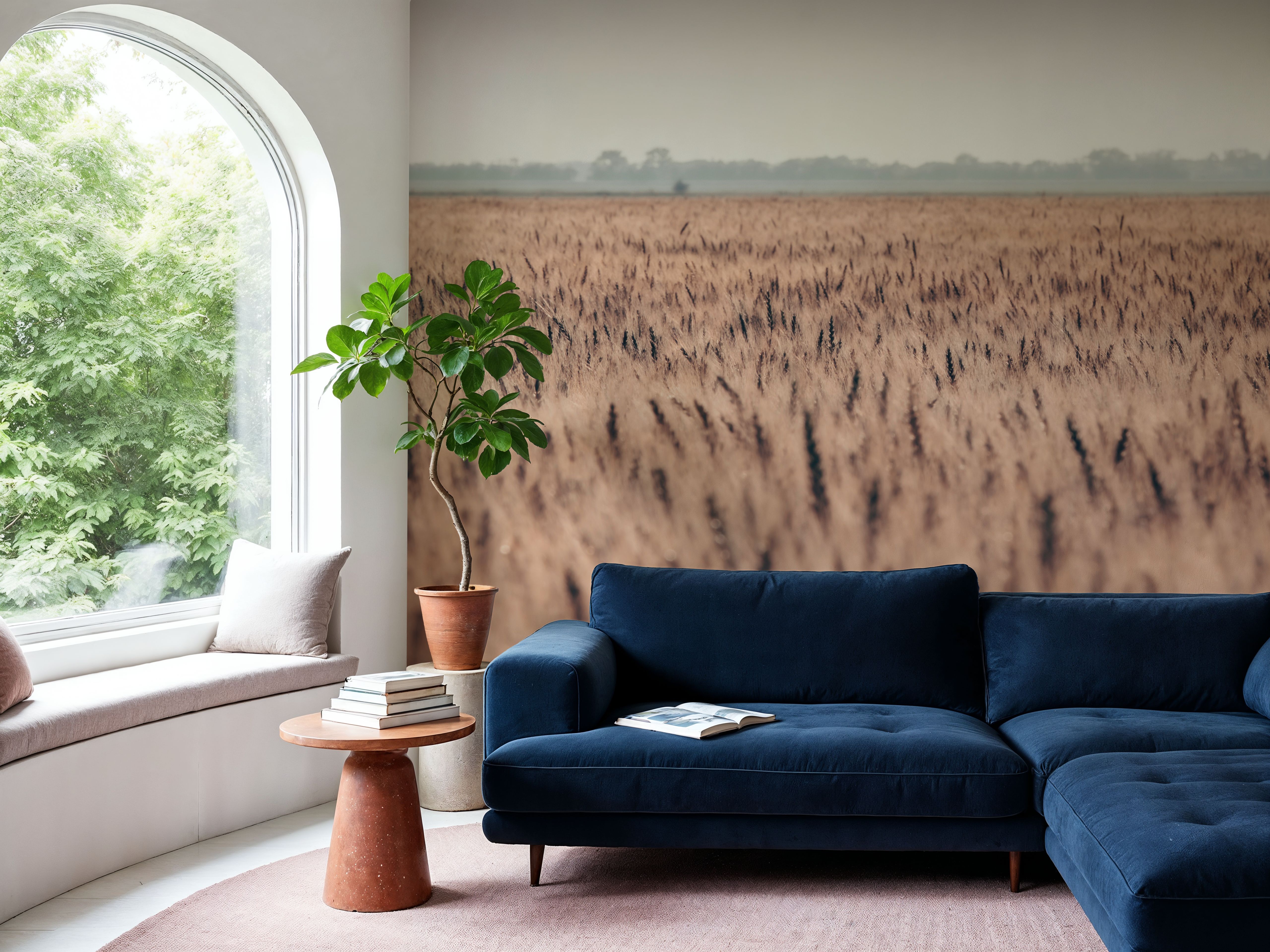 Fotomurale - Wheat in Summer - Orizzonti Paesaggi - Scale e Corridoi - Wallism Italia - Incollare al muro o Autoadesivo