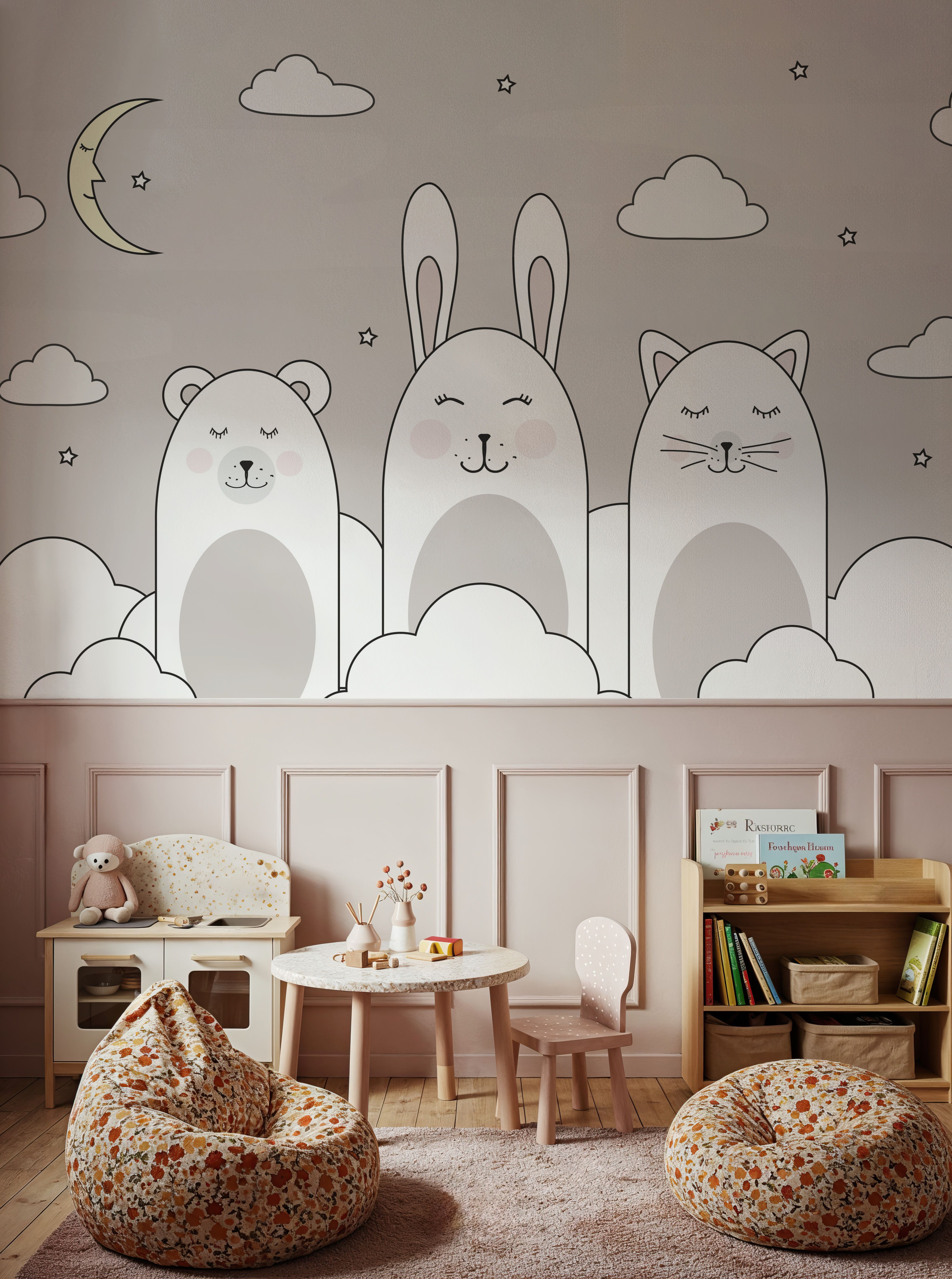 Sleeping Bunny Gray