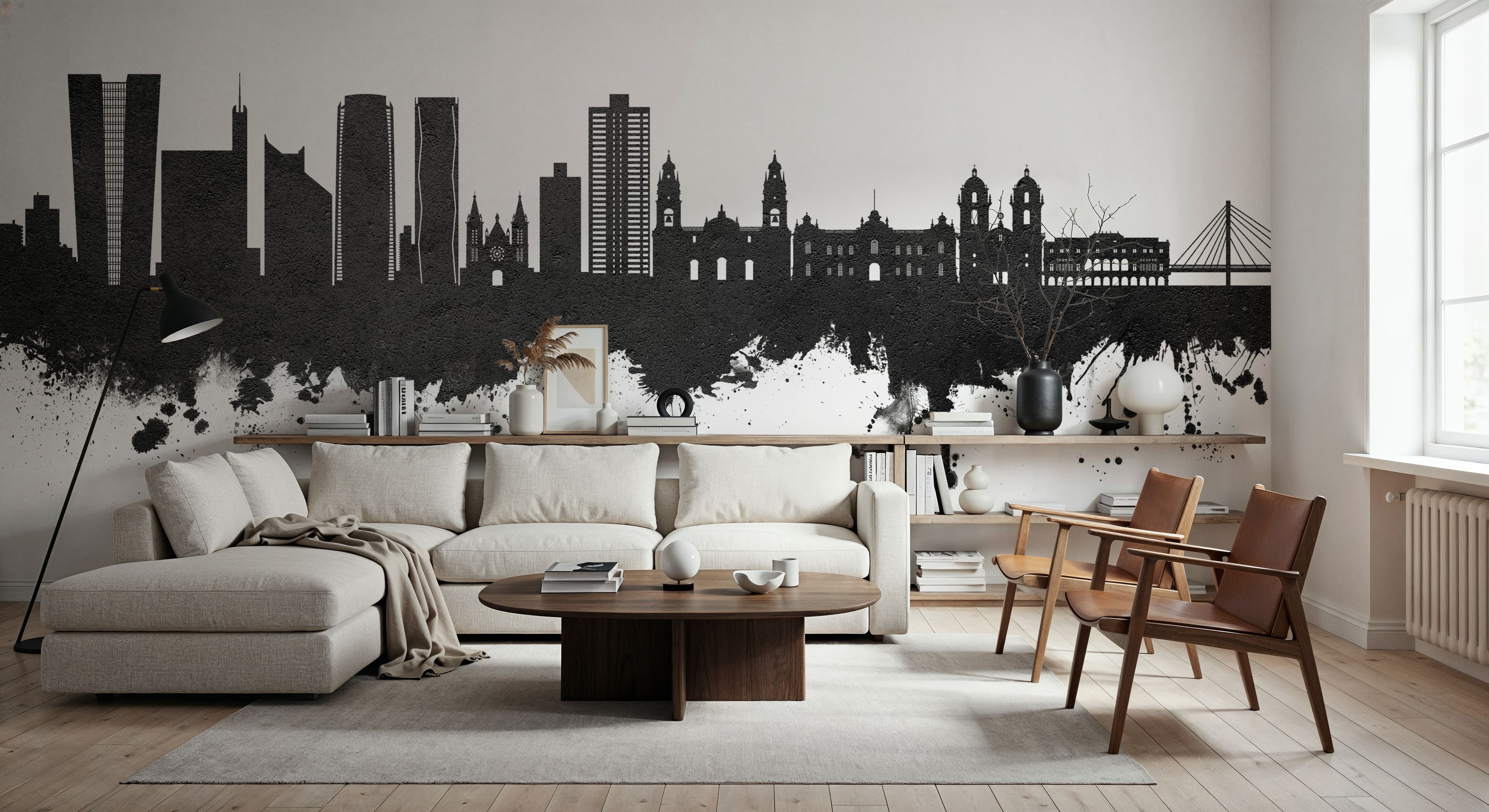 Lima Peru Skyline Black & White