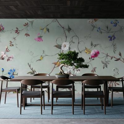 Floral Heaven, Vibrant on Sage