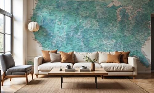 US Map Detailed - Sevyn
