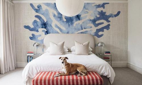 Shibori Coral III on Linen