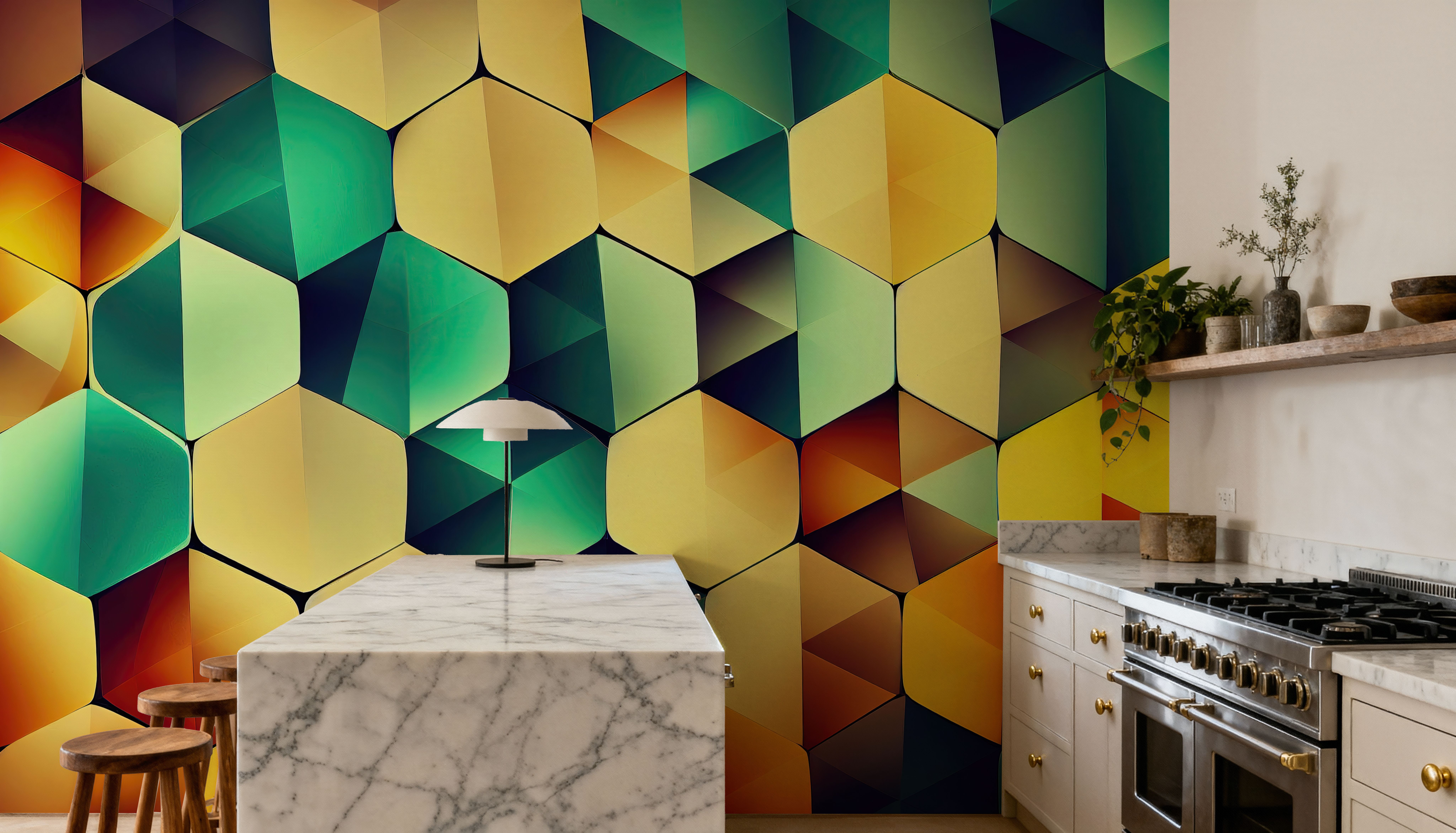 Blurry Diamond Scales, Wallpaper