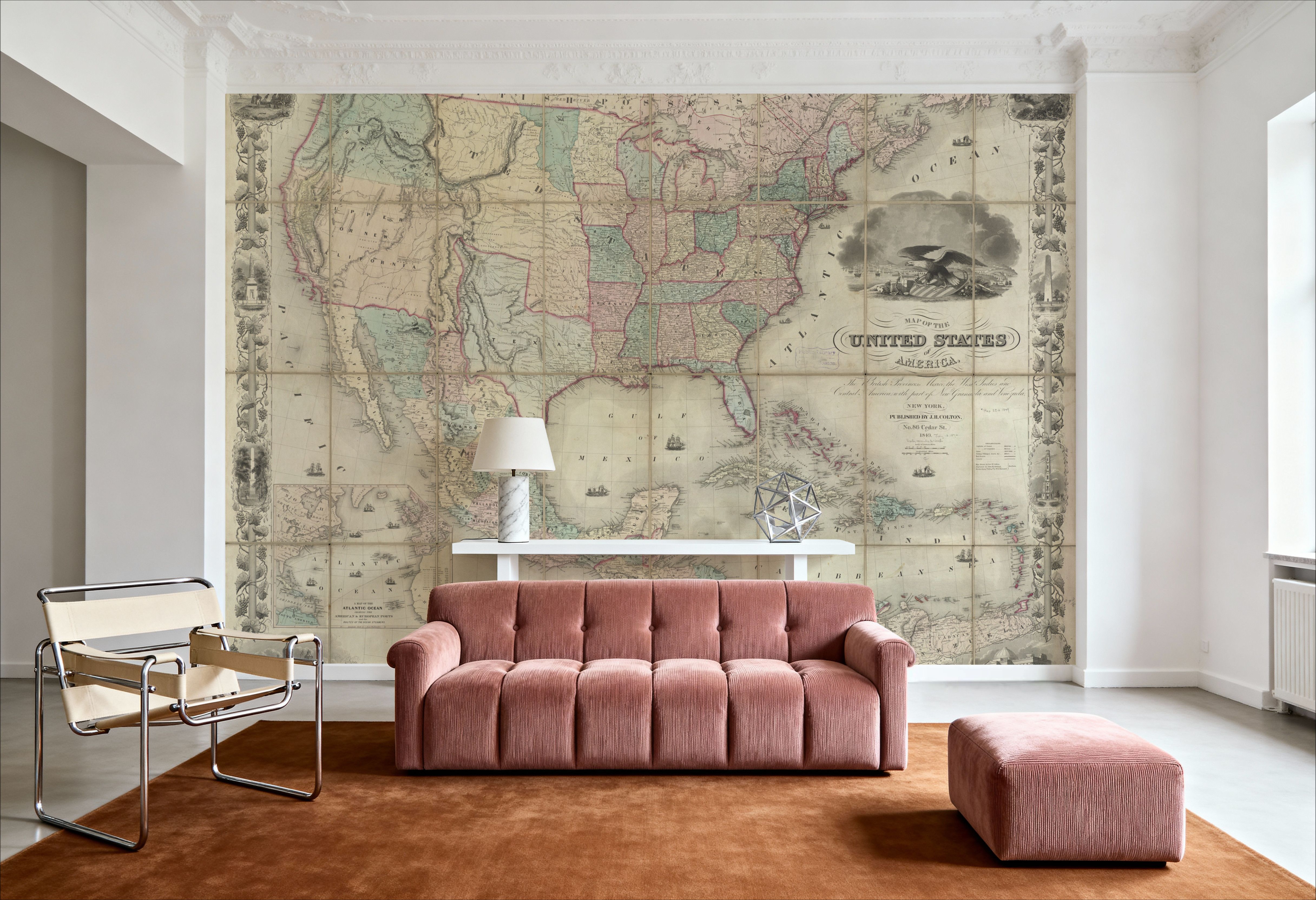 Colton's Unites States Map 1849