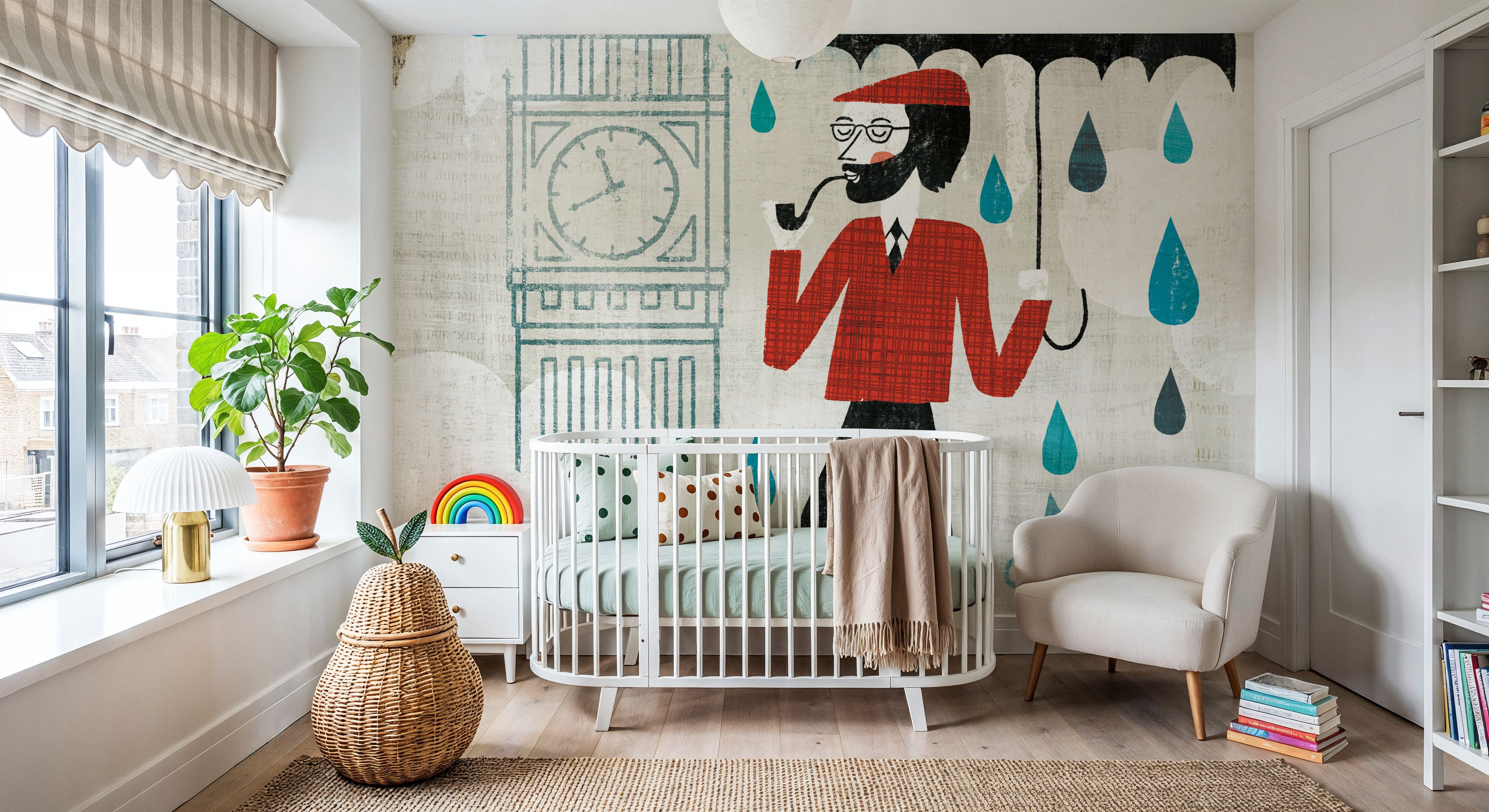 Rainy Day London, Papel pintado