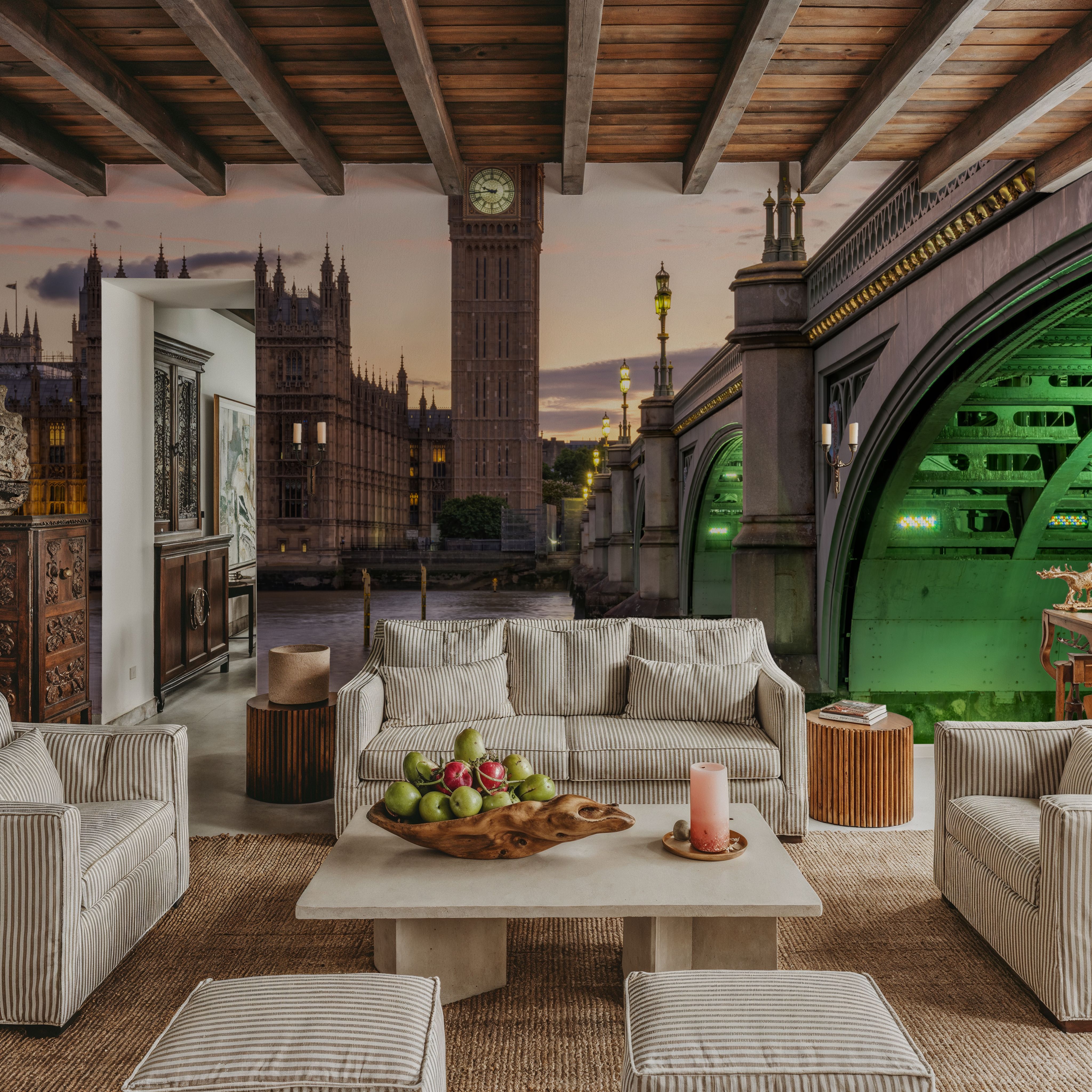 Big Ben and Westminster Bridge at Sunset
