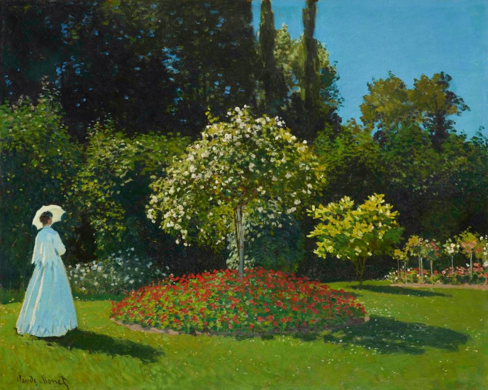 Lady in the garden 