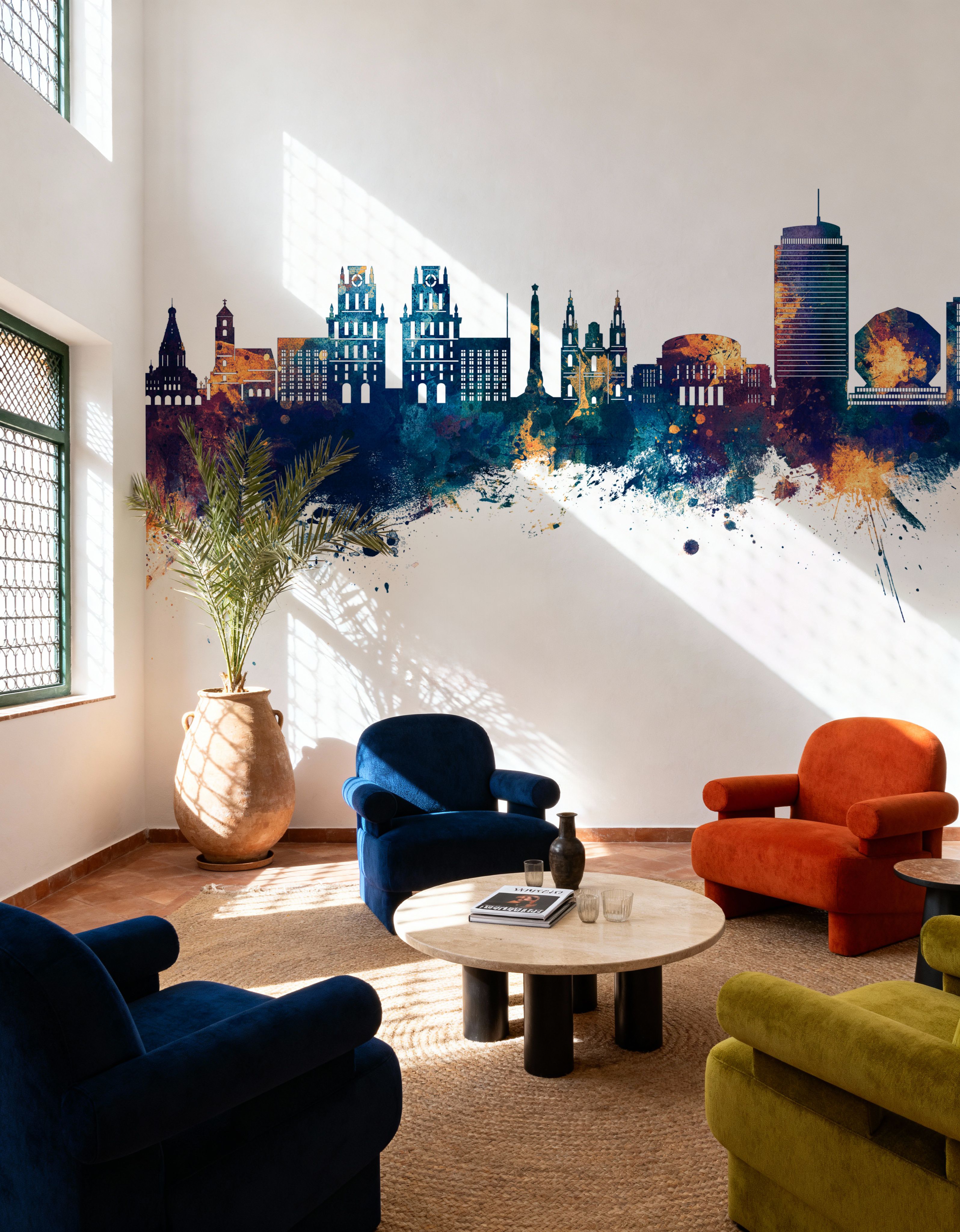 Minsk Belarus Skyline Blue & Bronze