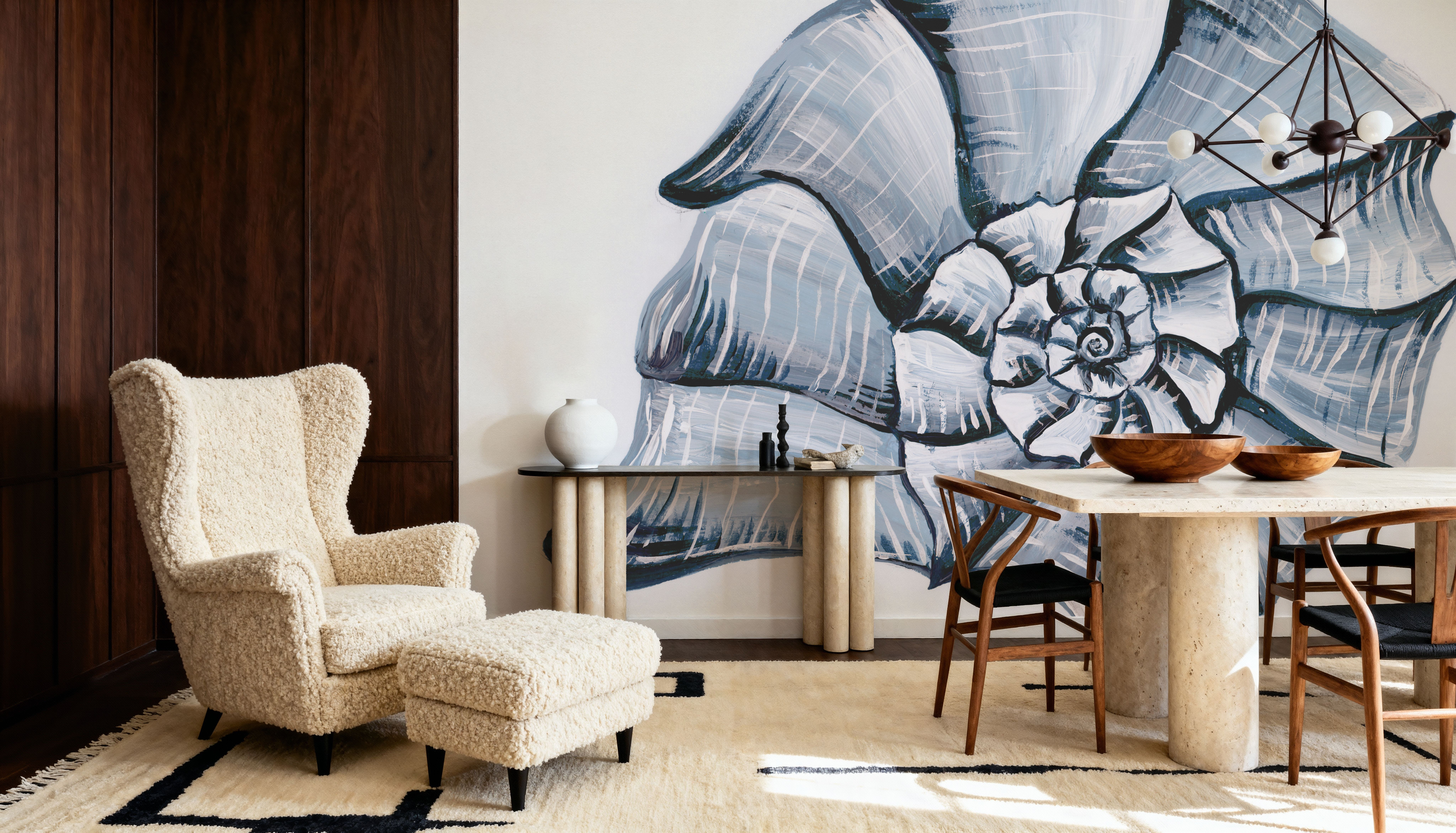 Coastal Harp Shell Navy