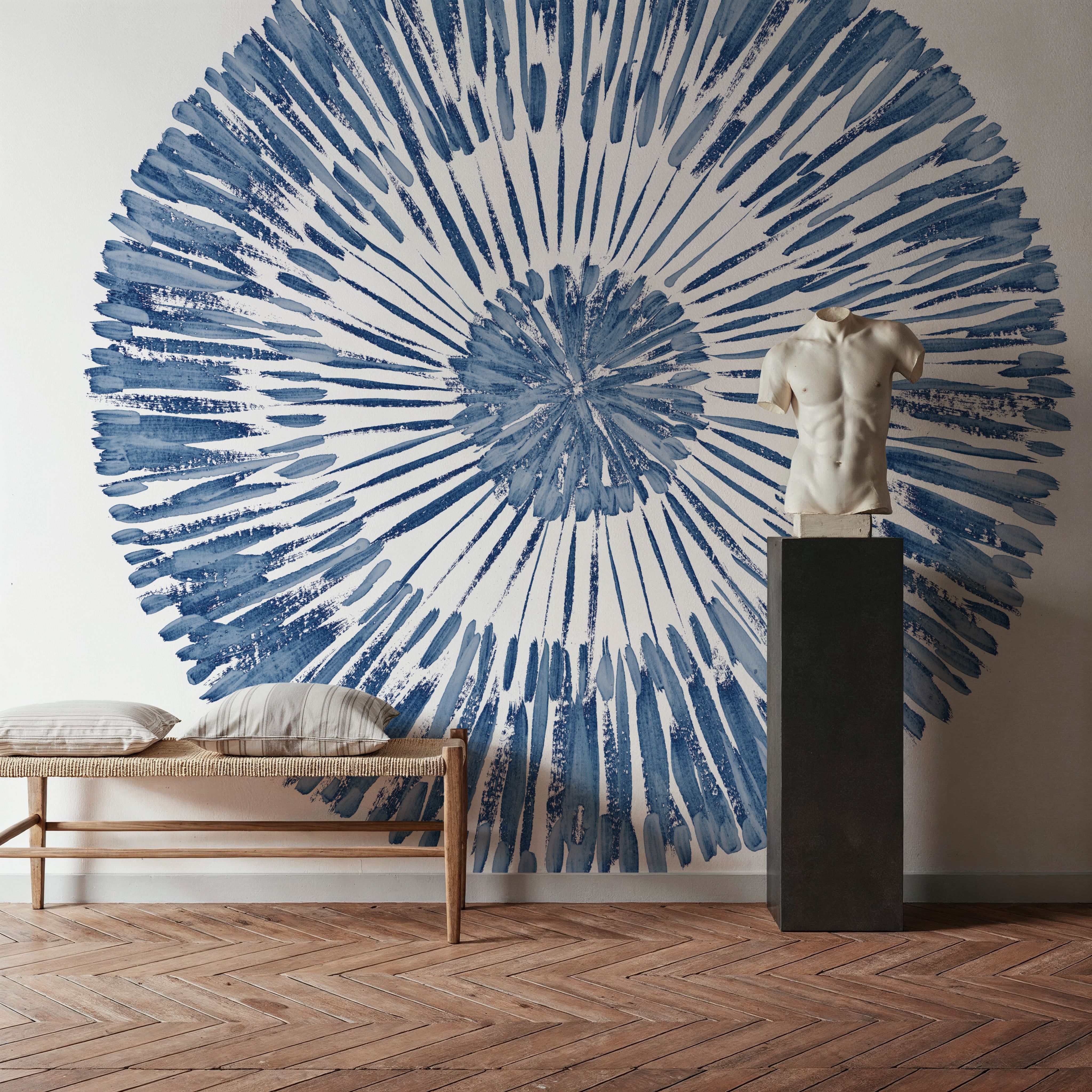 Coastal Block Print II Blue