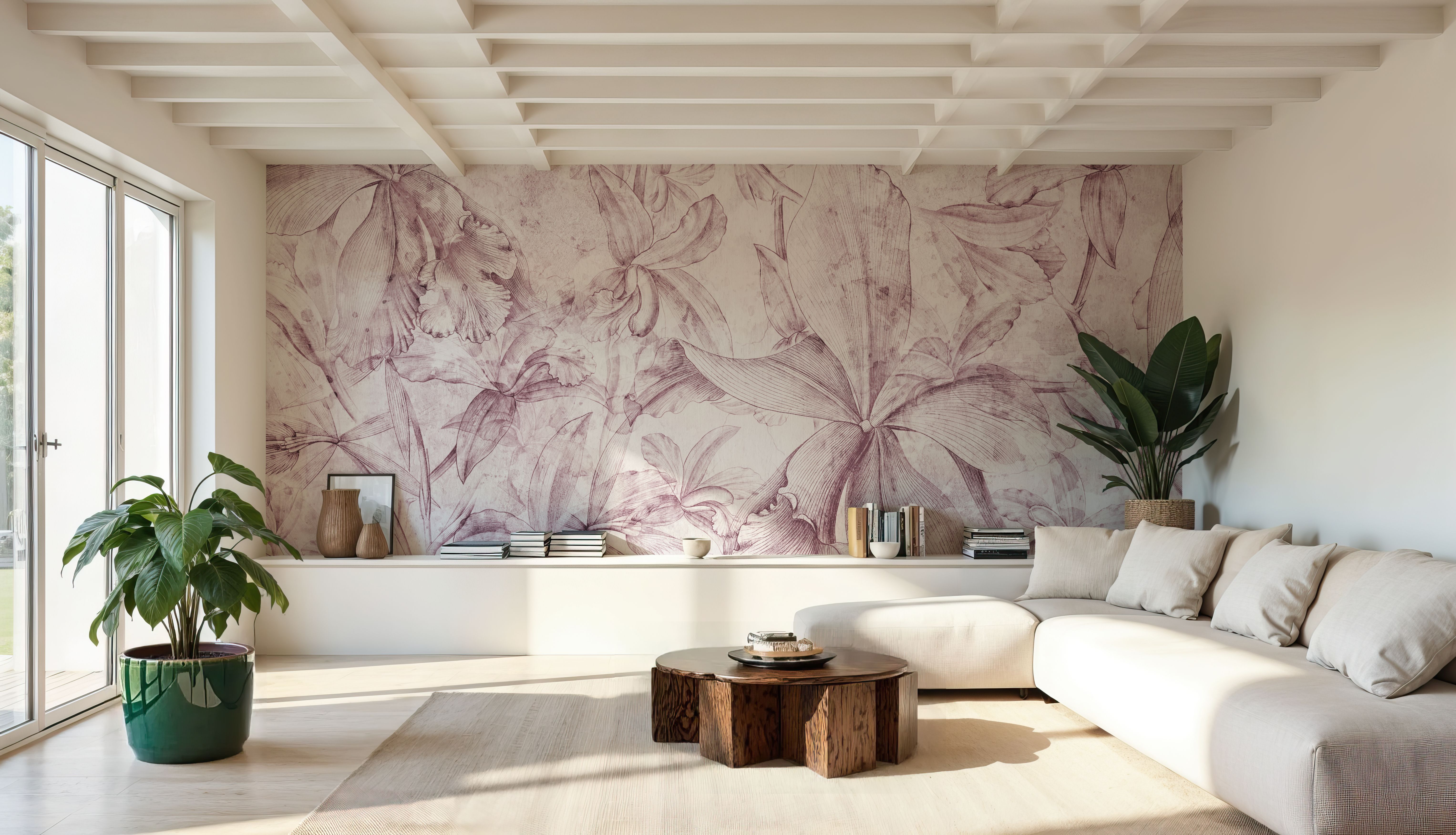 Orchids Sketch, Wallpaper