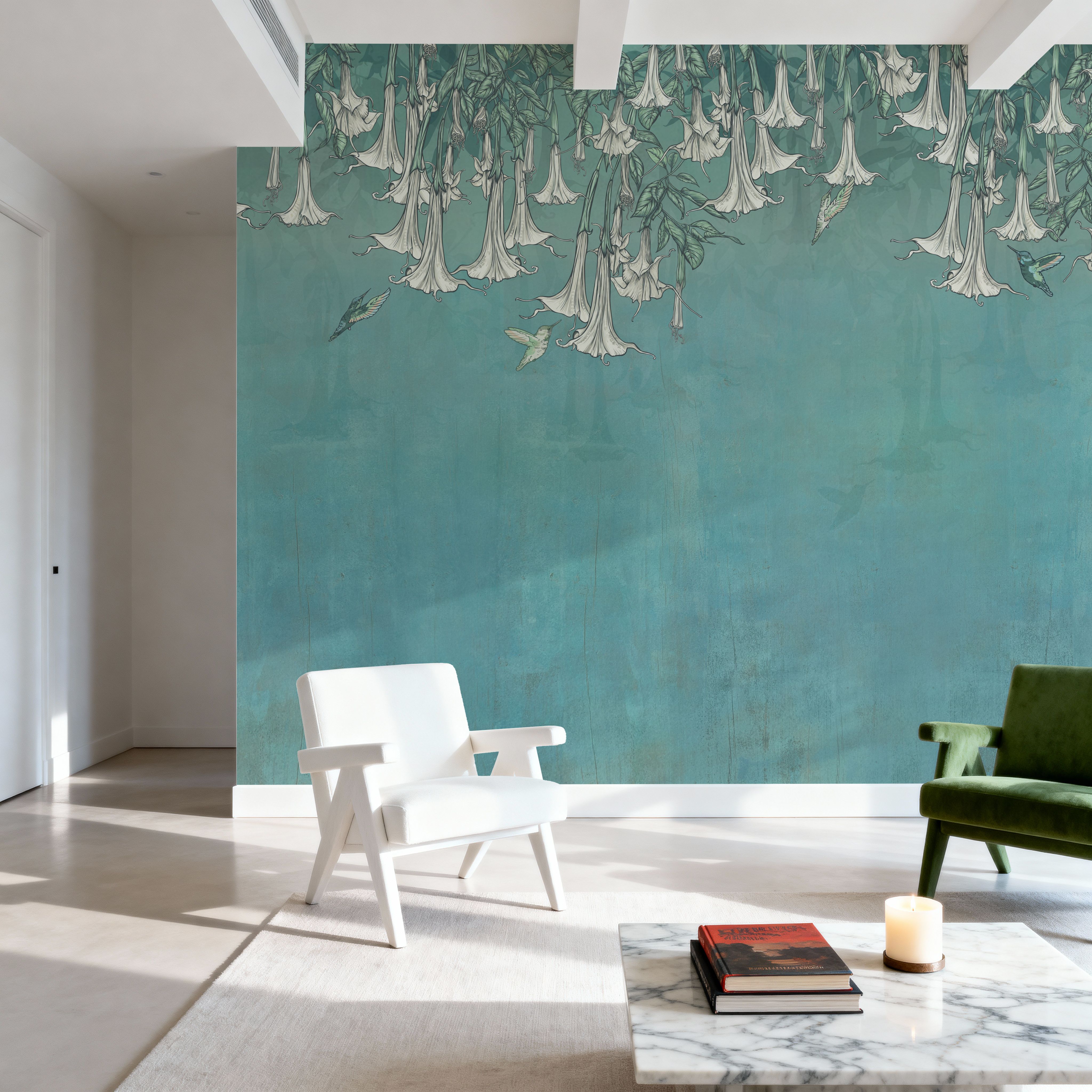 Hummingbirds and Trumpets Green