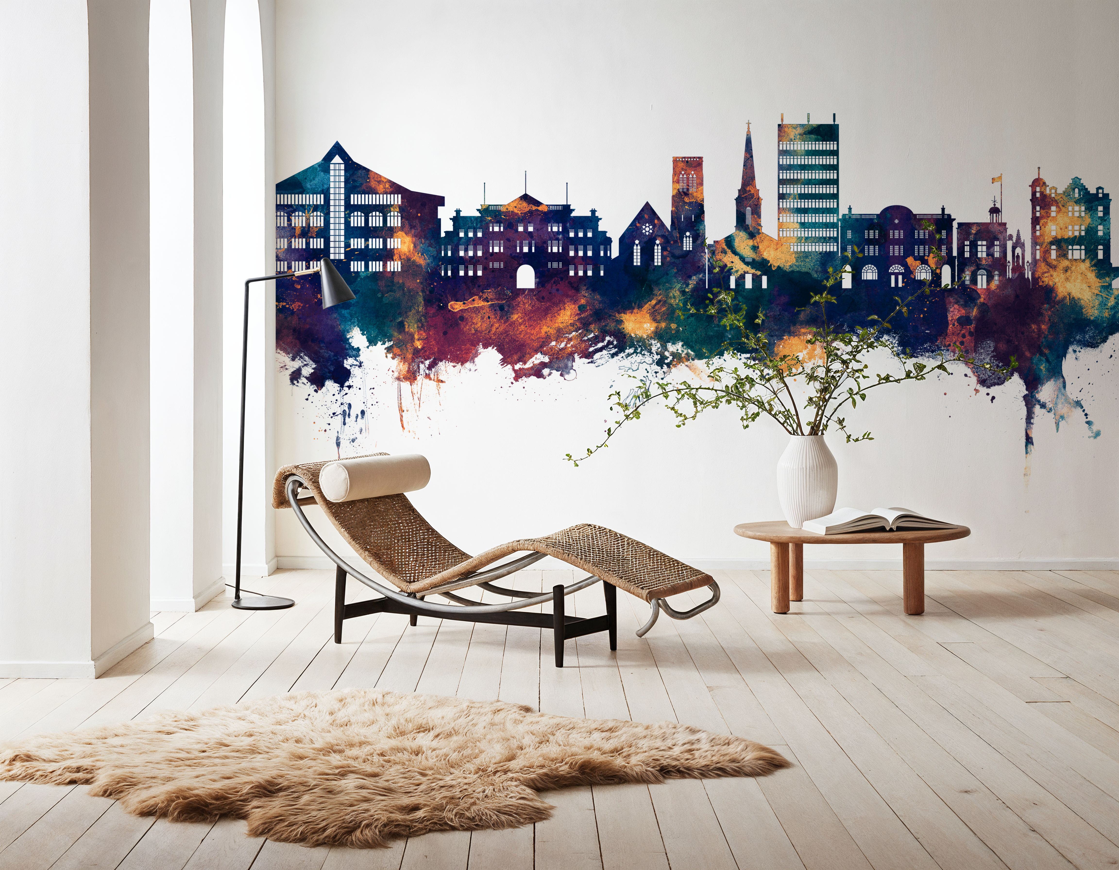 Maidstone England Skyline Blue & Bronze