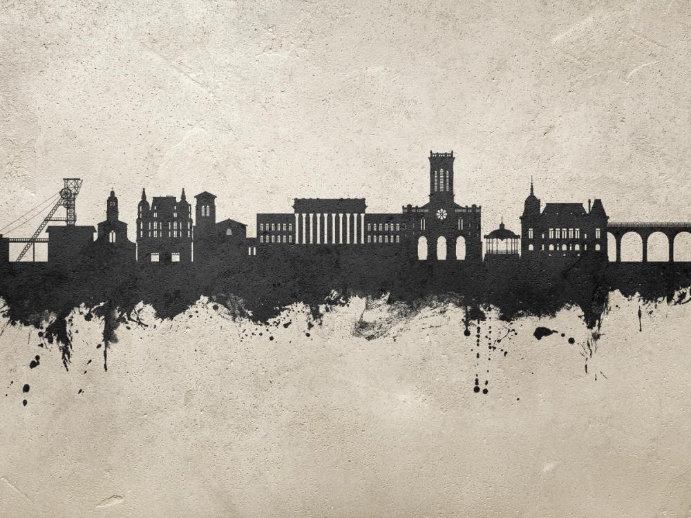 Saint-Étienne France Skyline Concrete