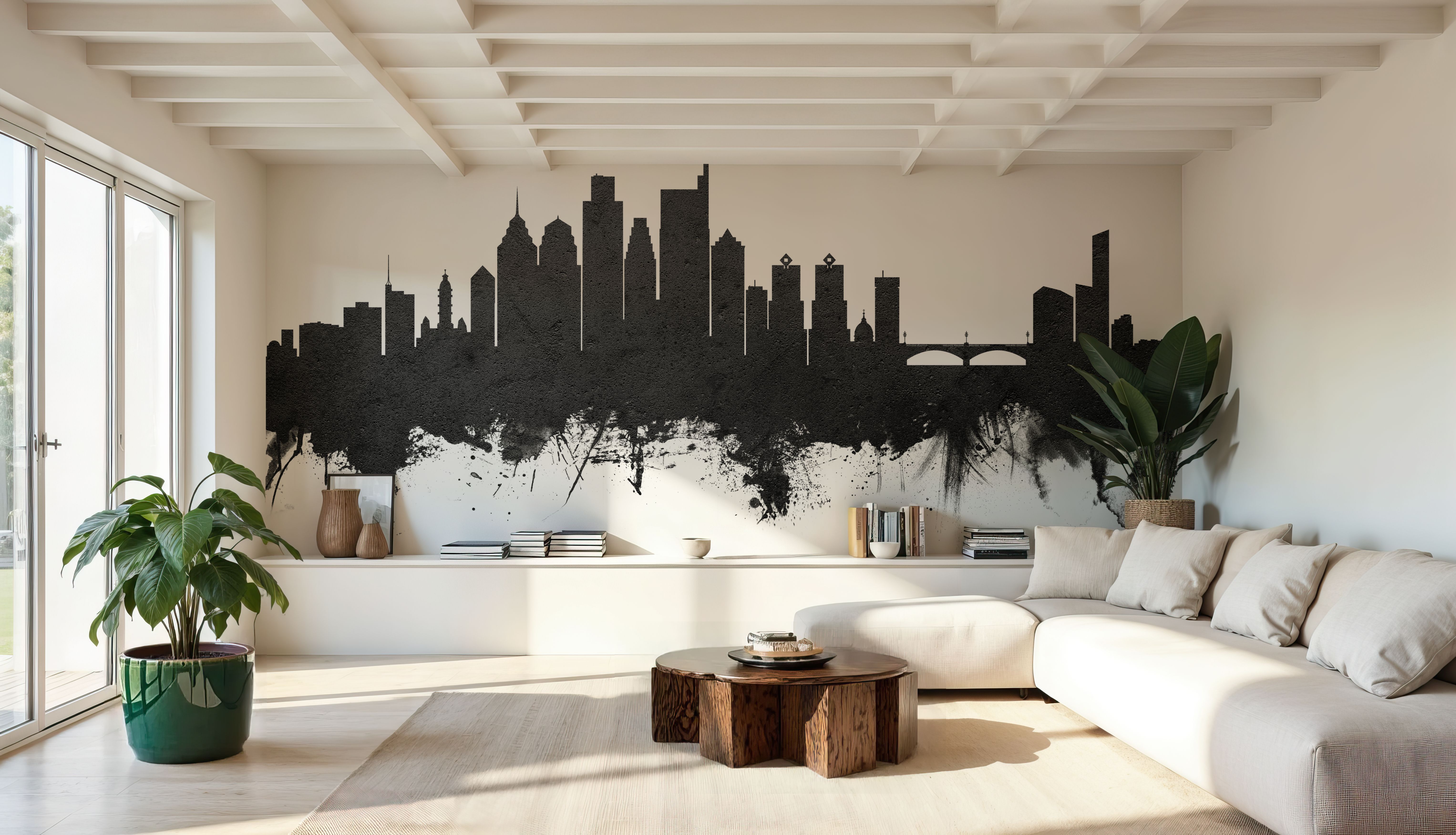 Philadelphia Skyline Black & White