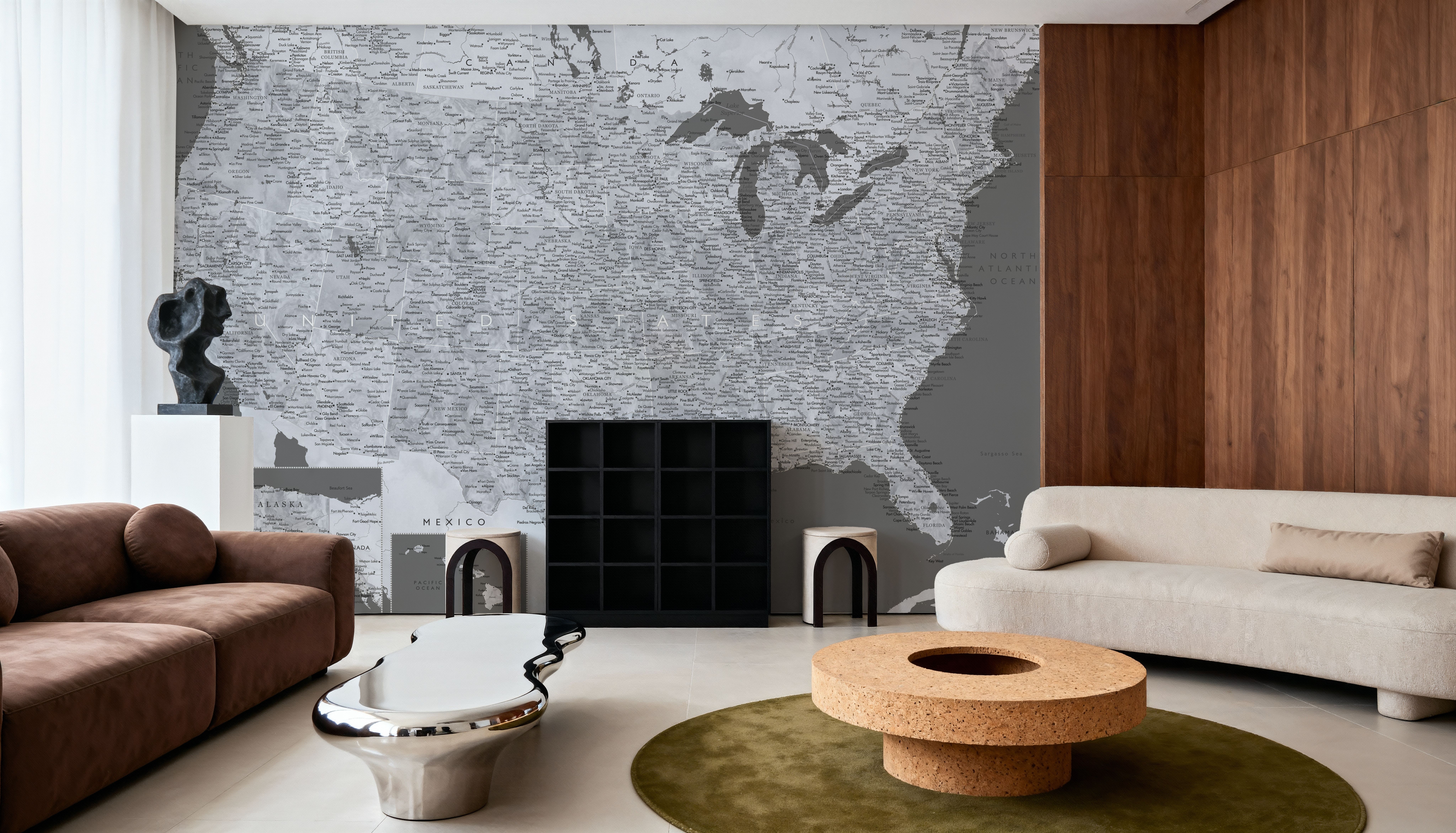 US Map Detailed - Paolo, Wallpaper