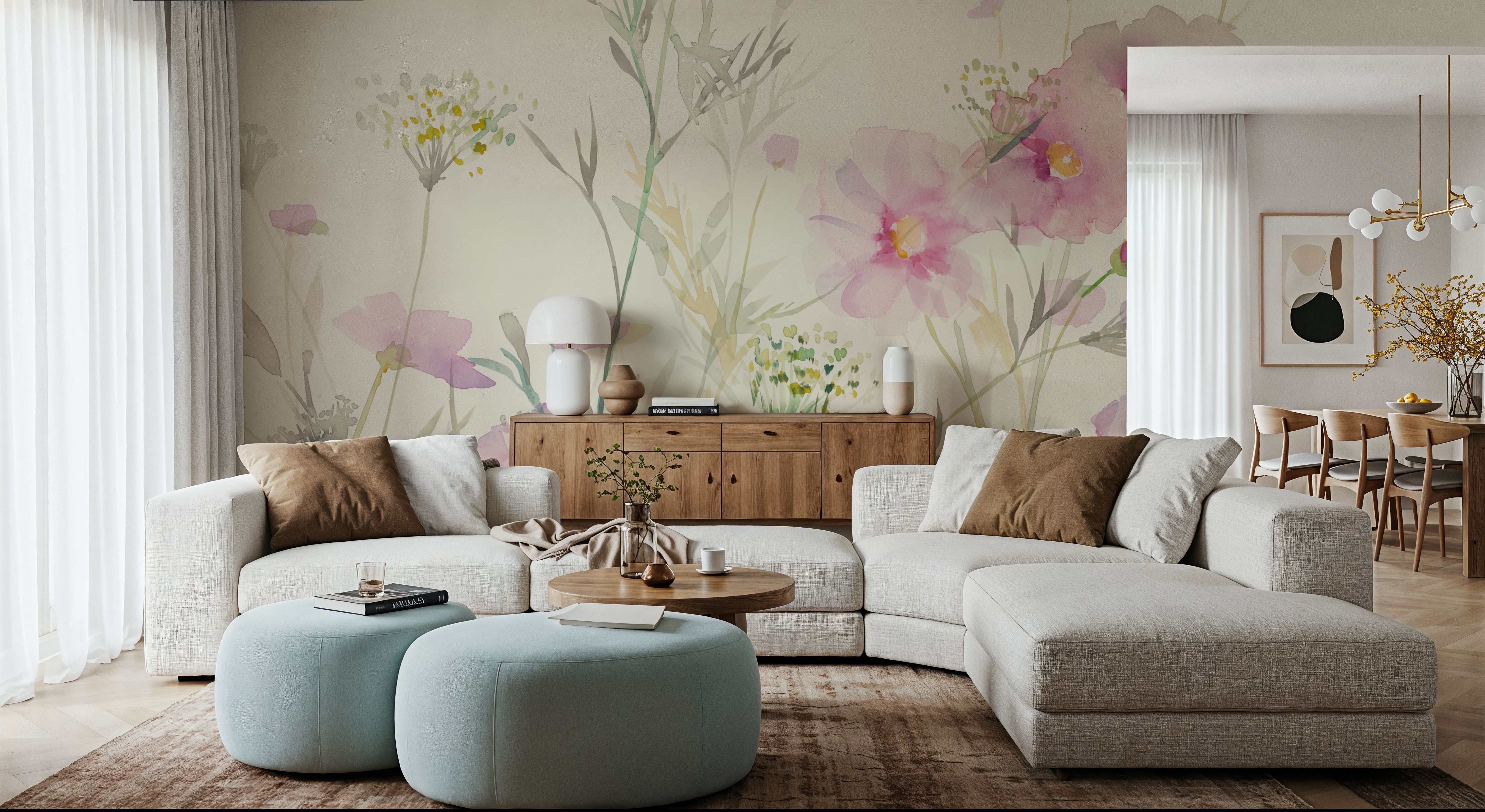 Queen Annes Lace and Cosmos