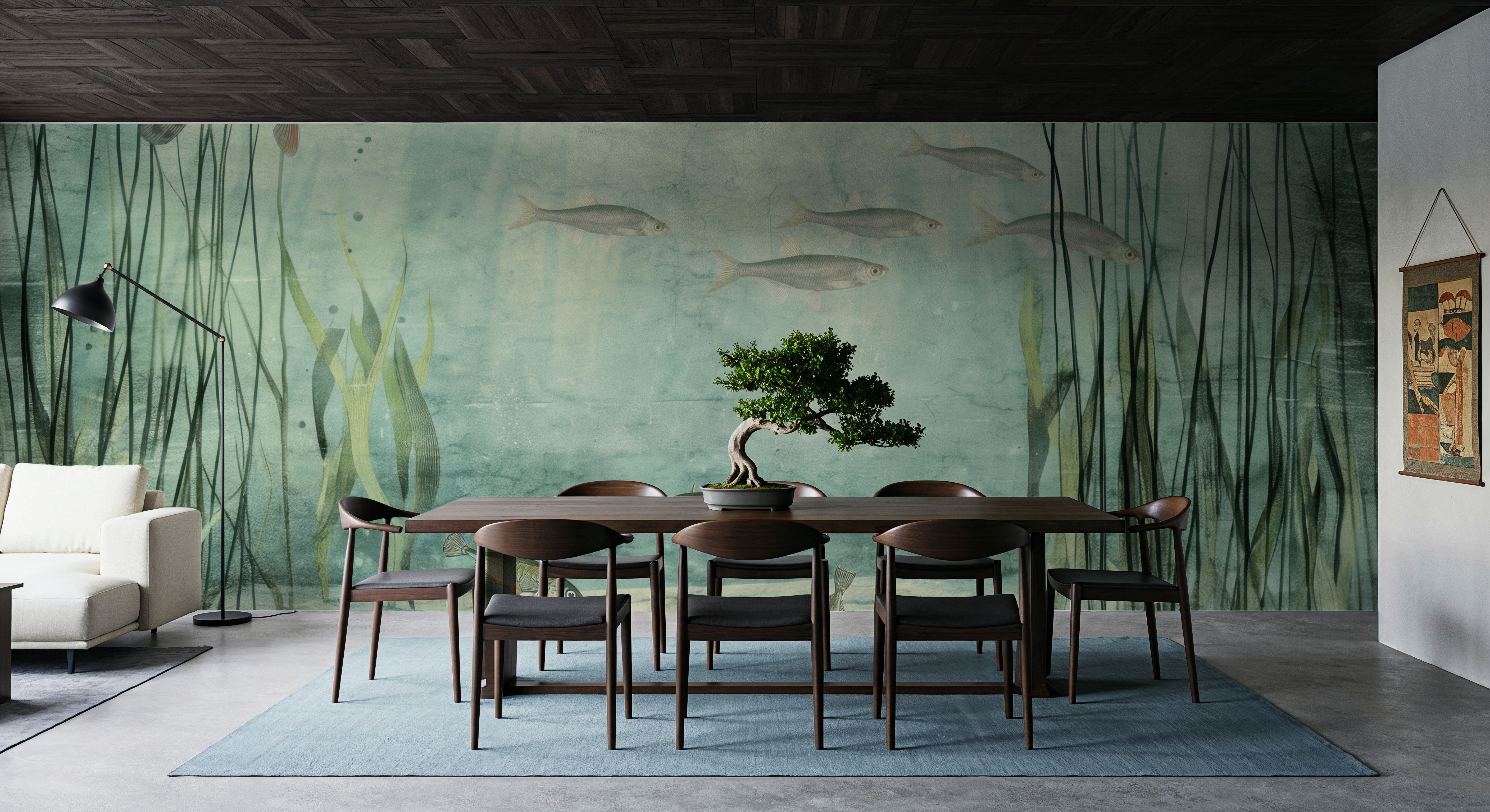 Lake Underwater Life with Pike, Light