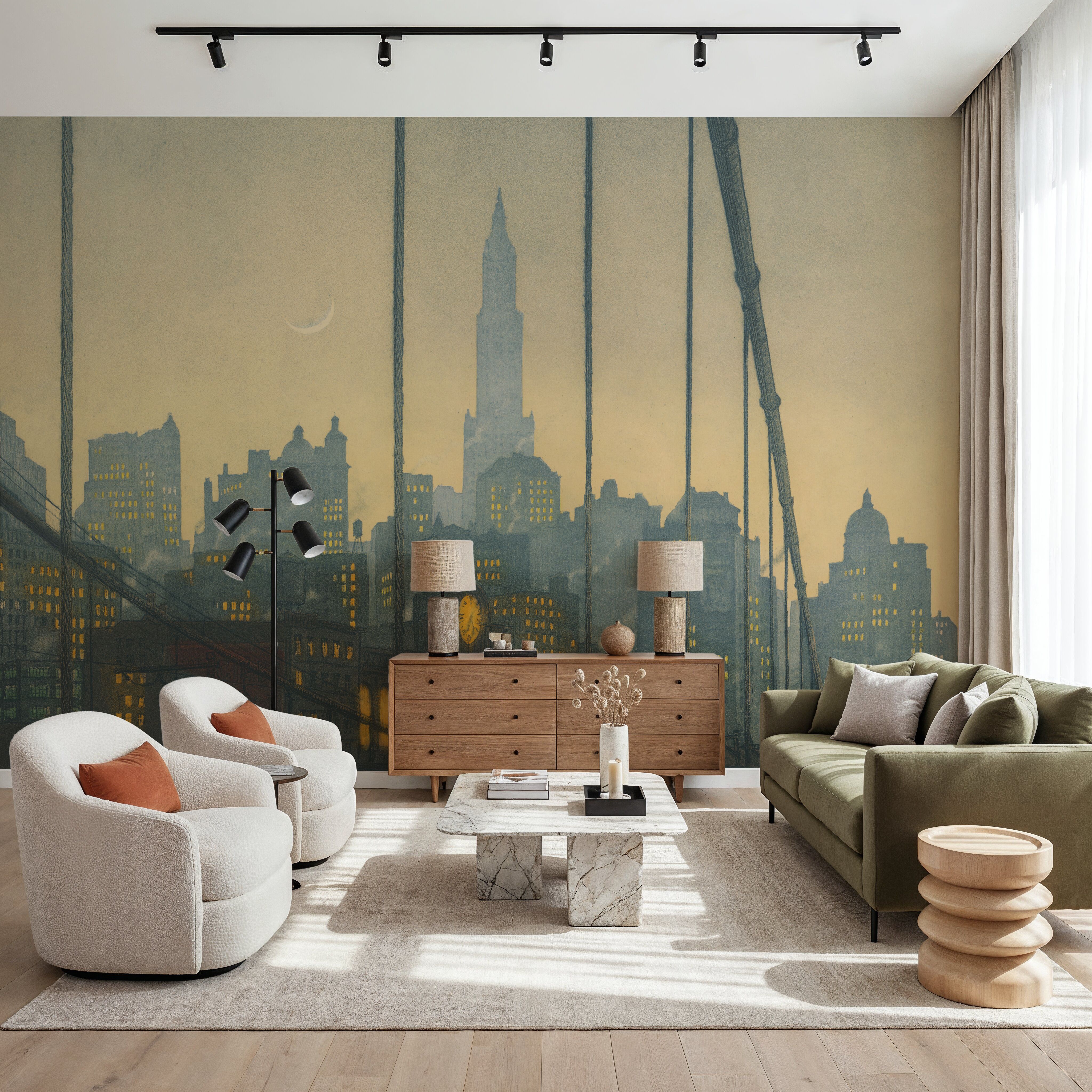 New York, Brooklyn bridge (1927) Illustration