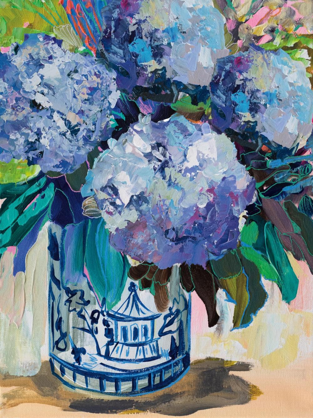 August Bloom Blue Hydrangea