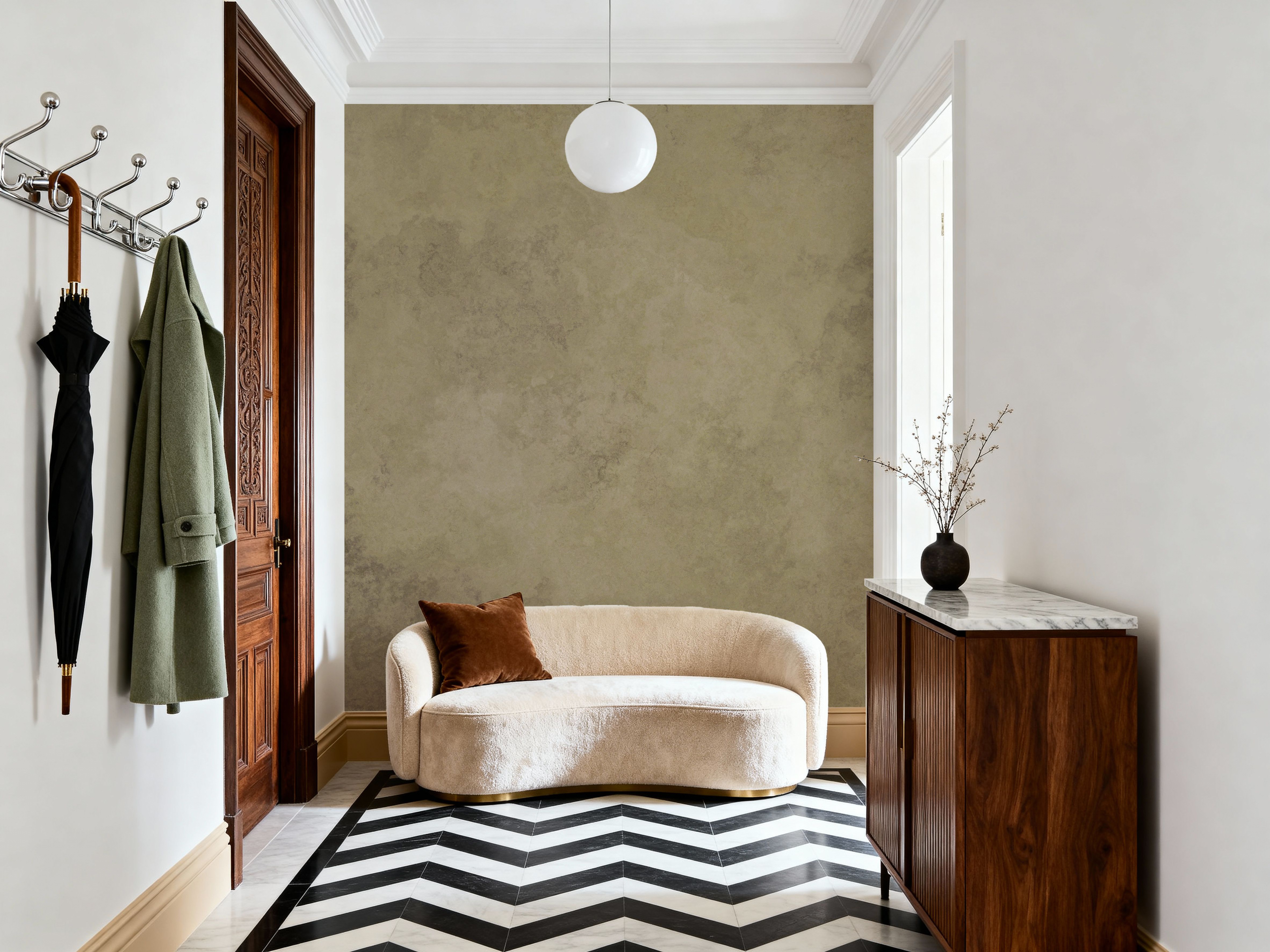 Subtle Plaster Wall, Butter Yellow