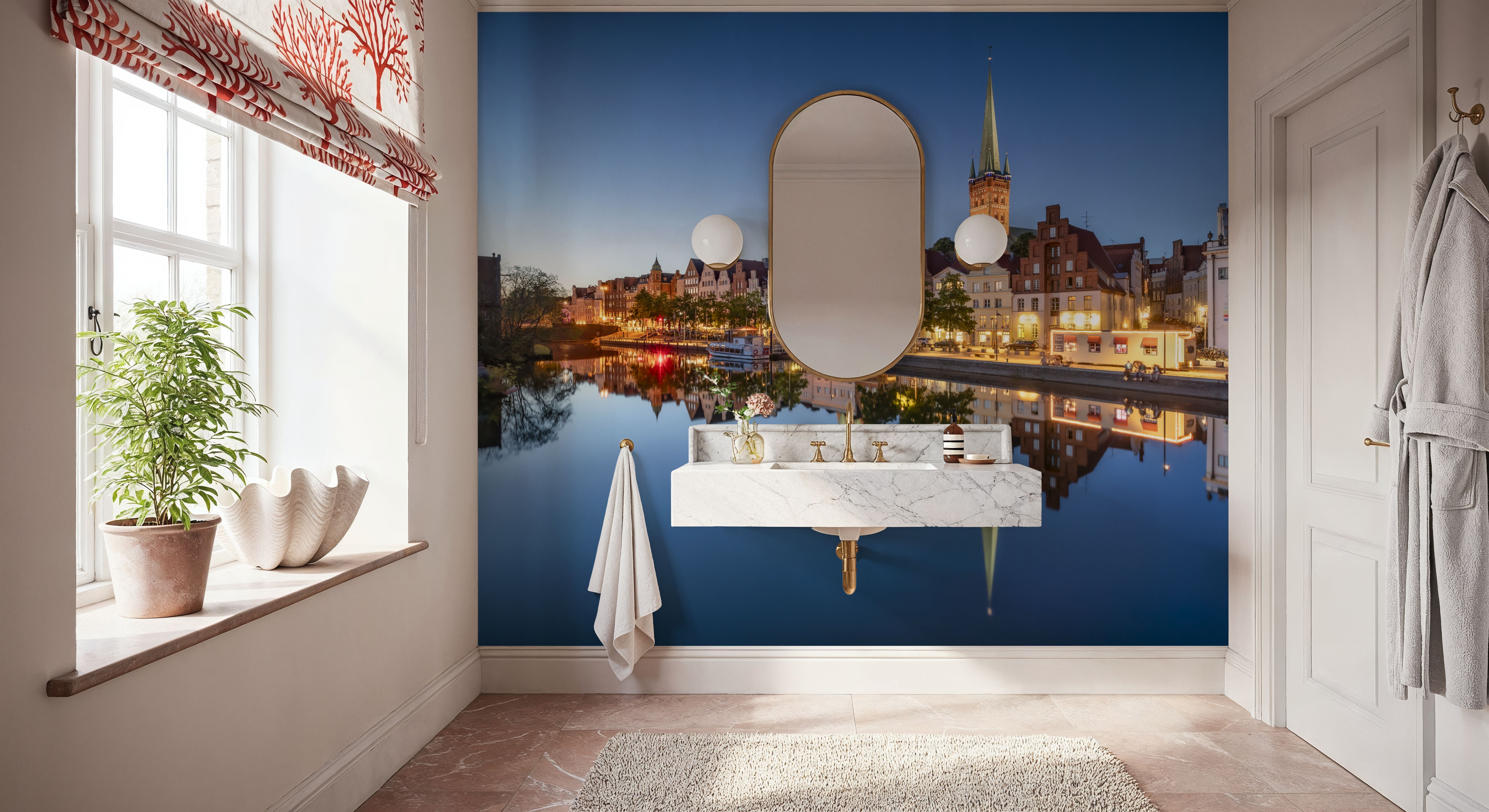 Trave River Mirror, Carte da parati