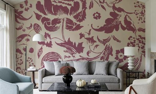 Floral Toile I Berry