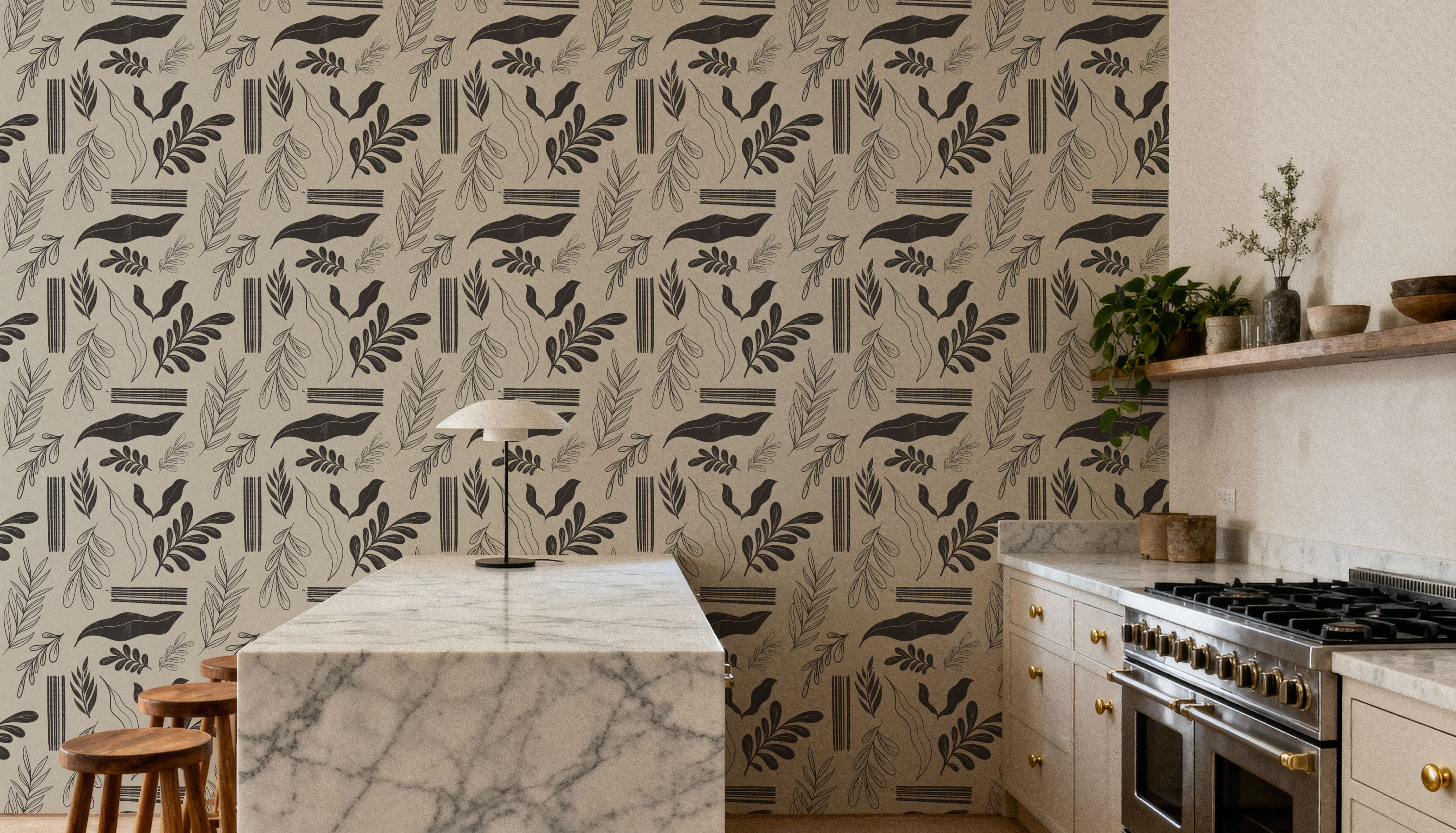 Autumn Leaves Dark Gray