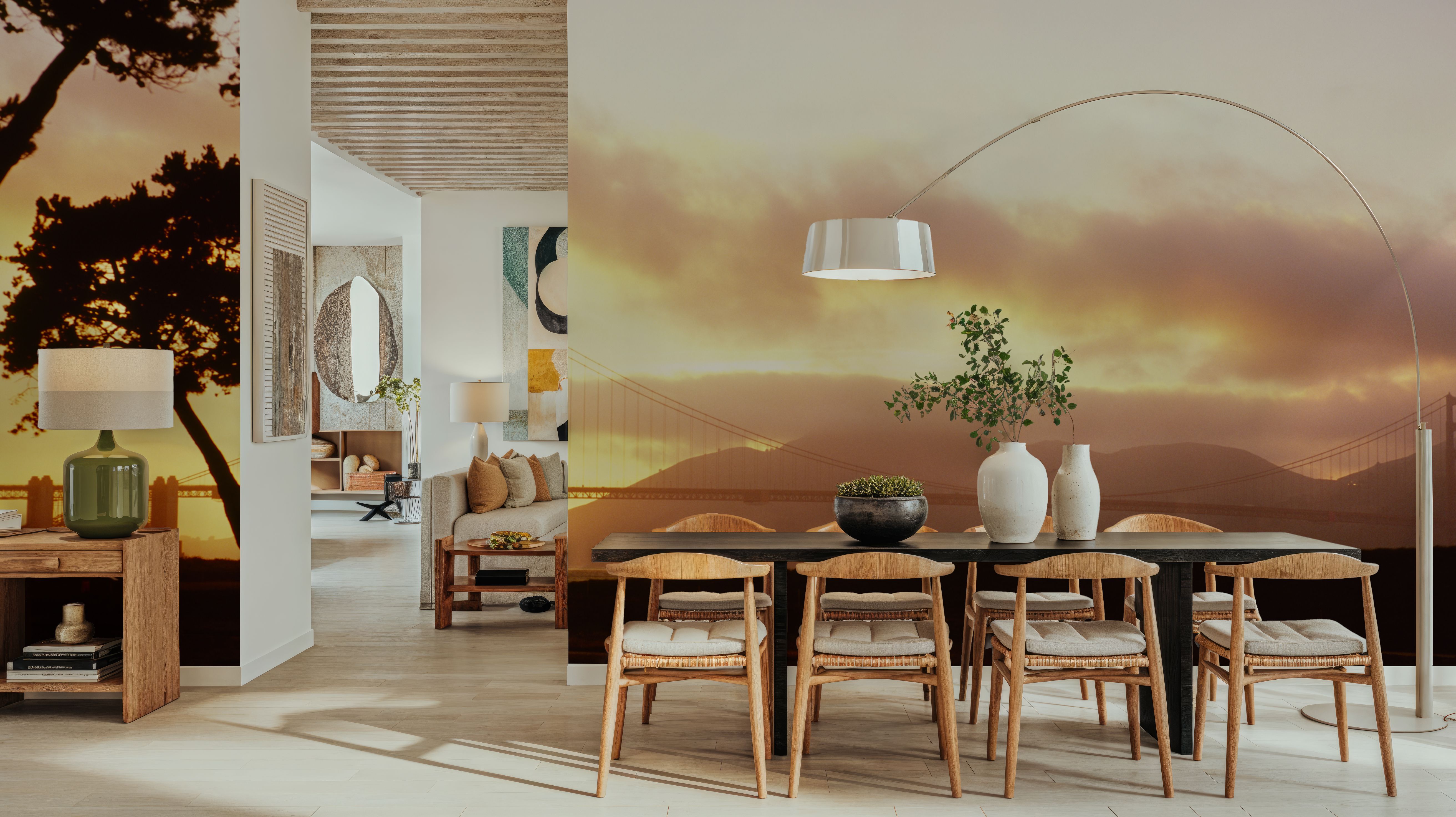 Golden Sunset Bridge