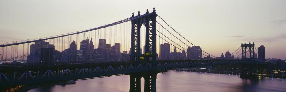 Golden Hour Brooklyn Bridge Reflections