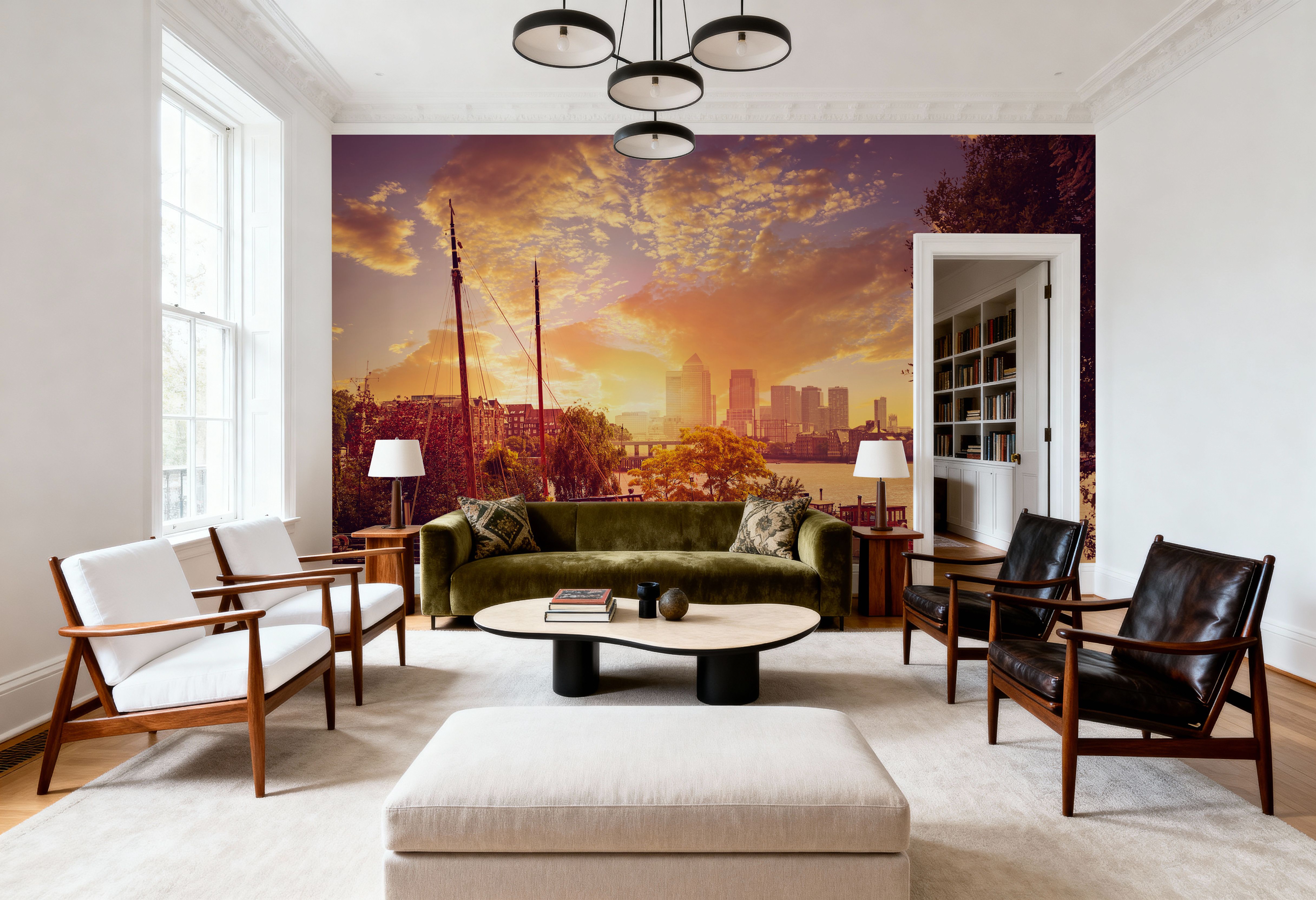 Golden Boat Metropolis Dusk