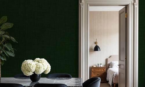 Mottled Linen Effect, Forest Green
