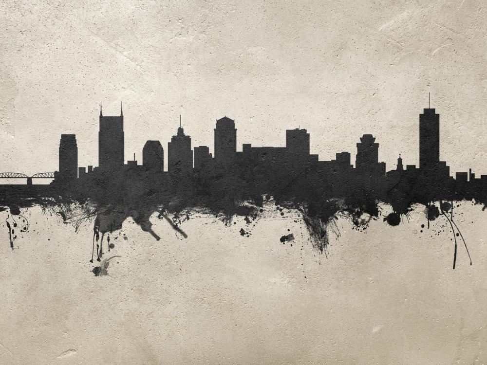 Nashville Tennessee Skyline Concrete