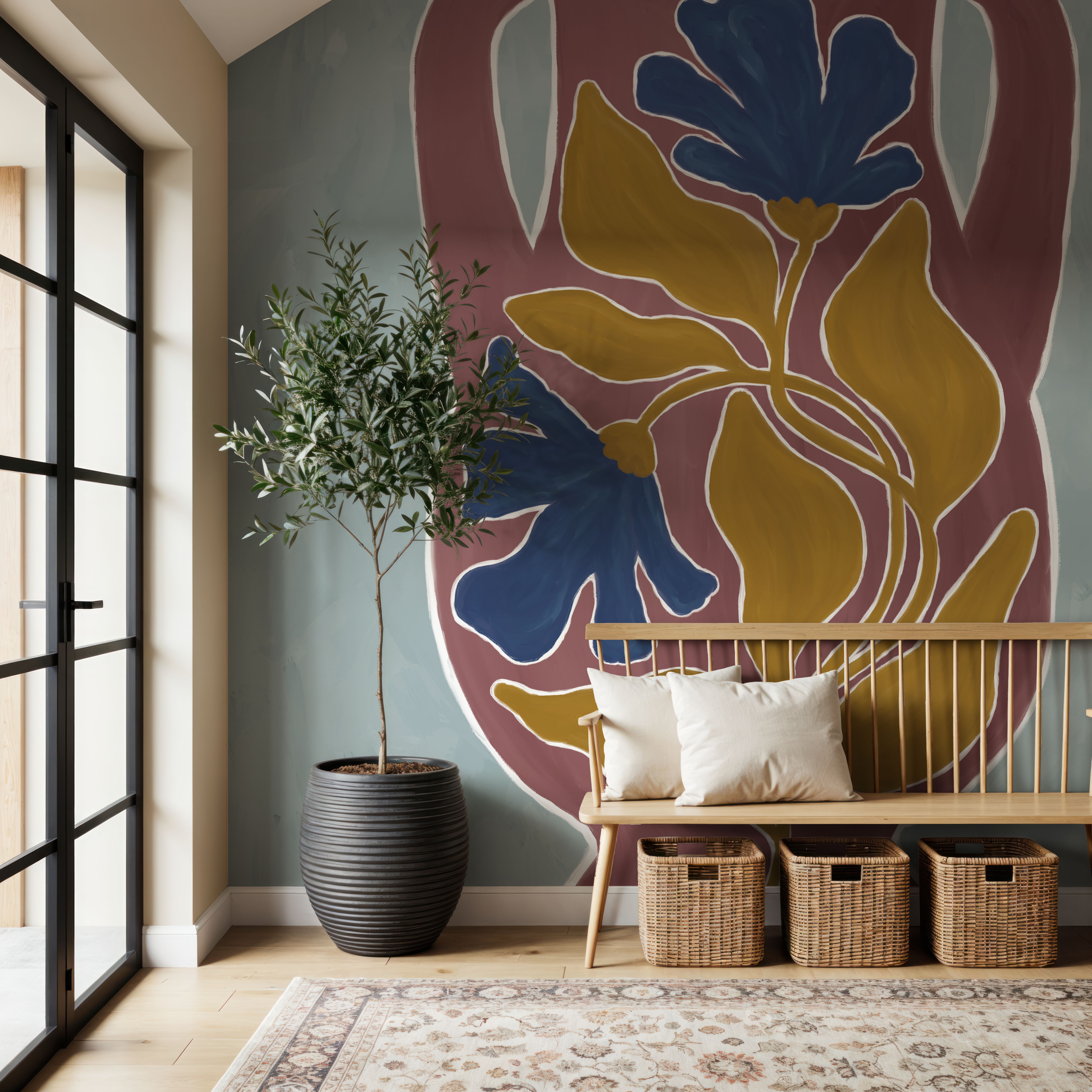Modern Floral Vase II