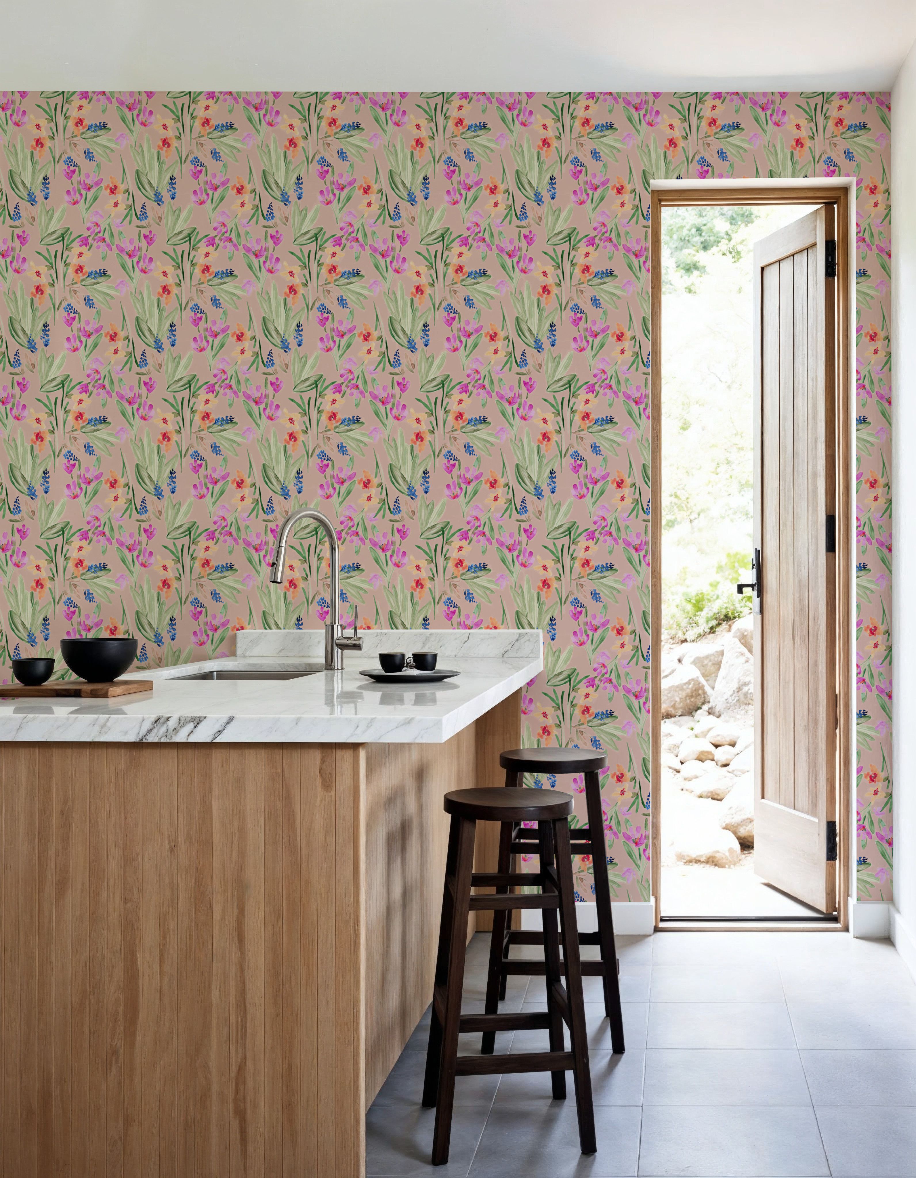 Flower Blush Dusty Pink