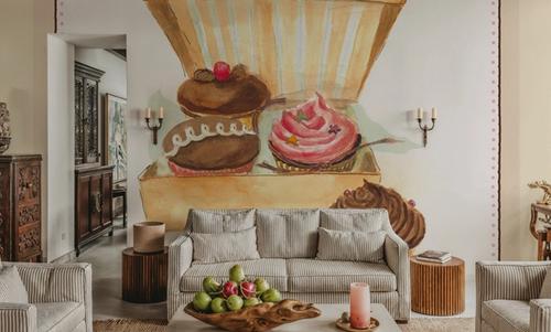 Cupcake Quartet on Stripes