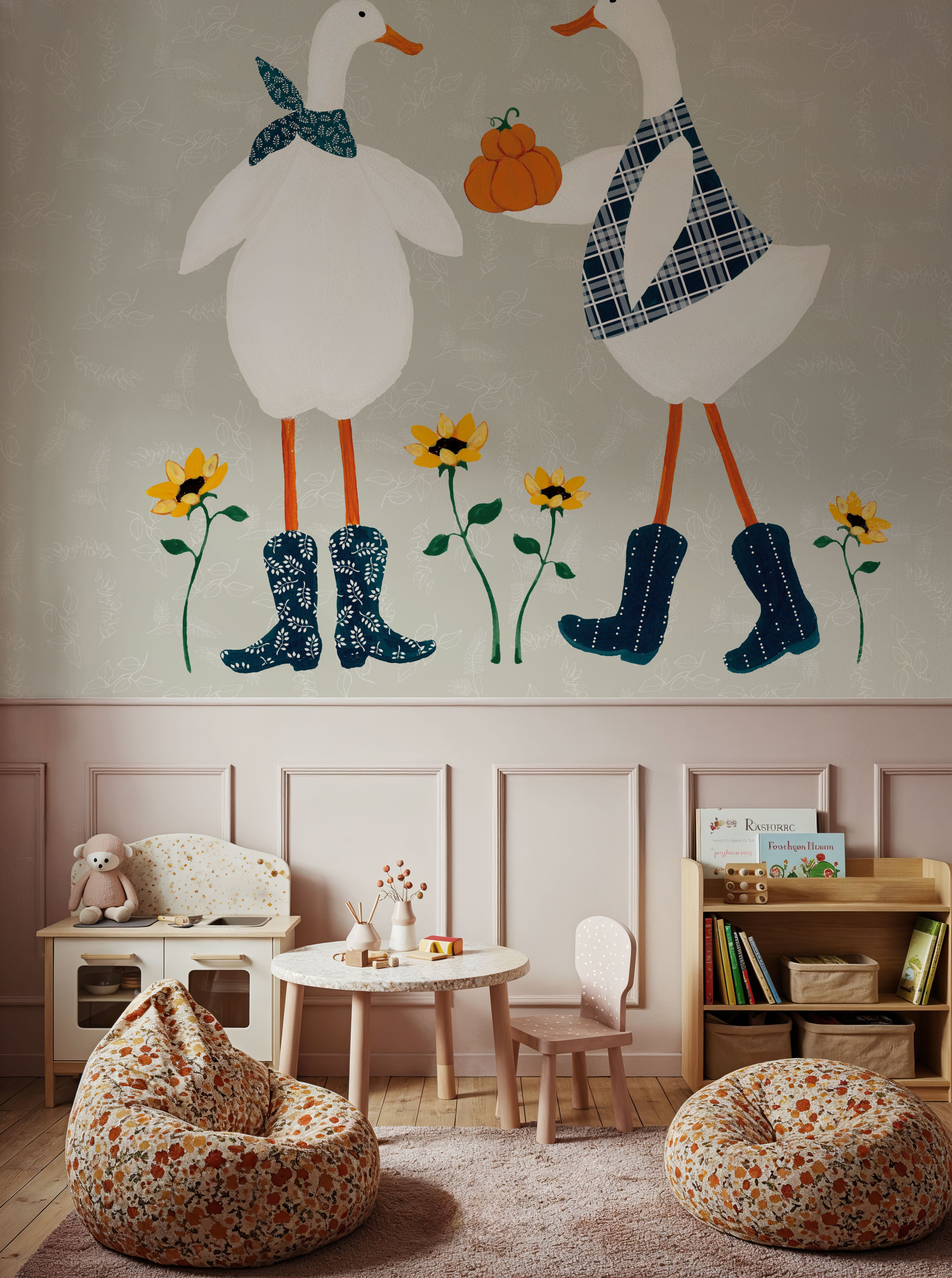 Ducks in the Pumpkin Patch VIII