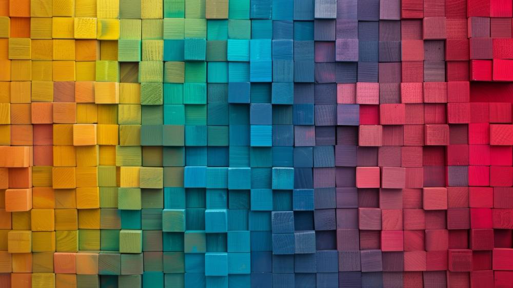 Vibrant Rainbow Stack