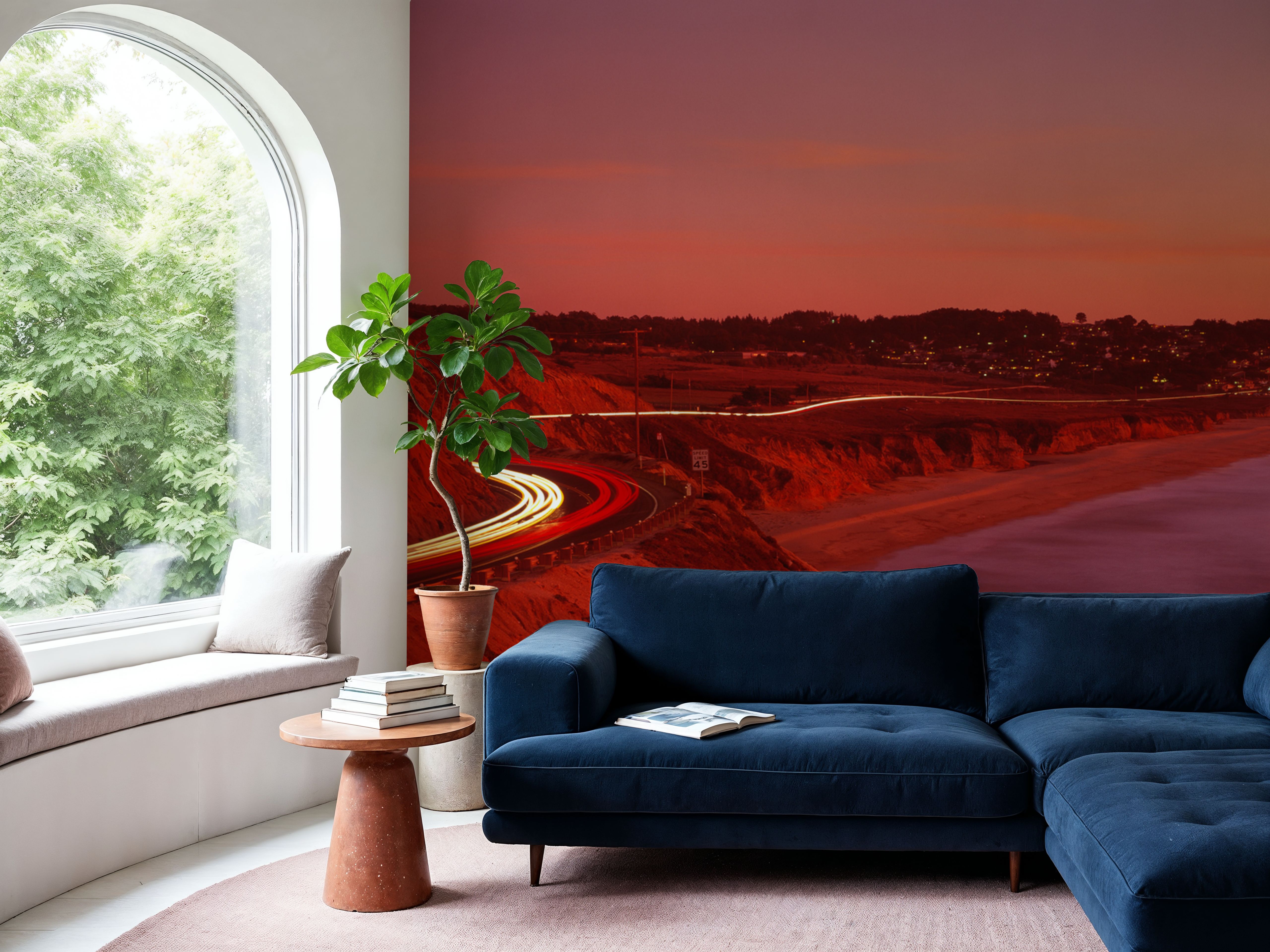 Sunset Coastal Journey